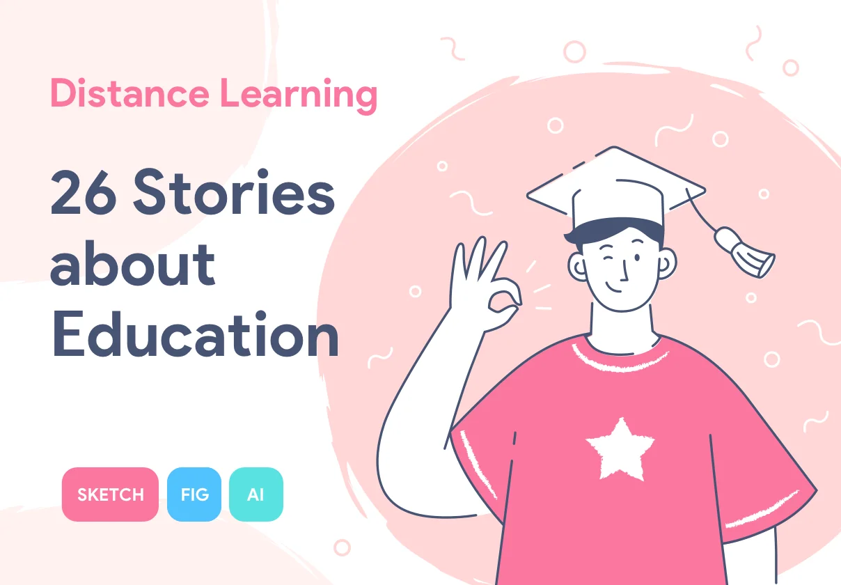 Distance Learning Illustrations