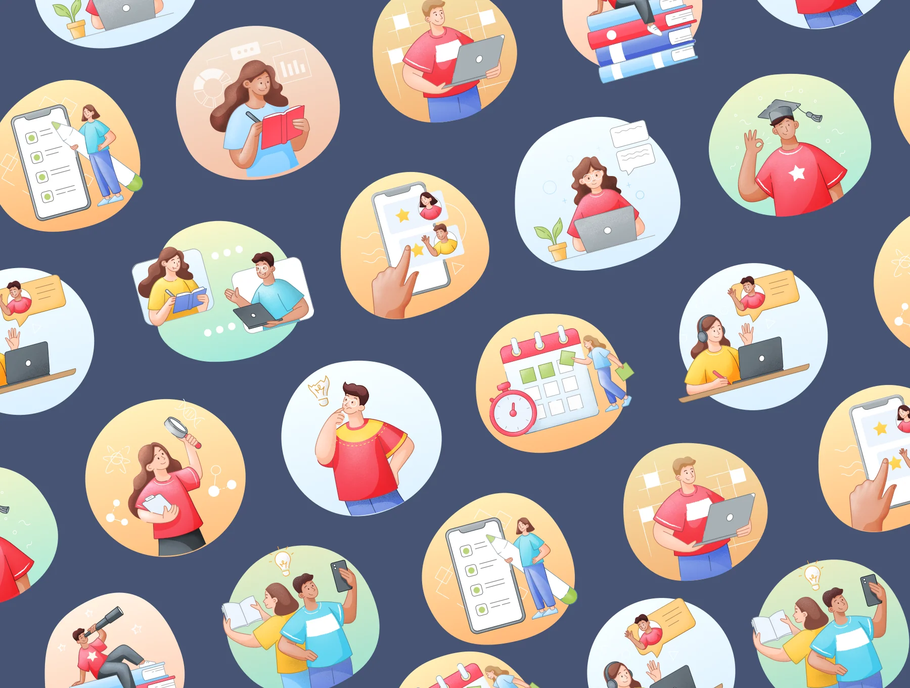 Distance Learning Illustrations 6