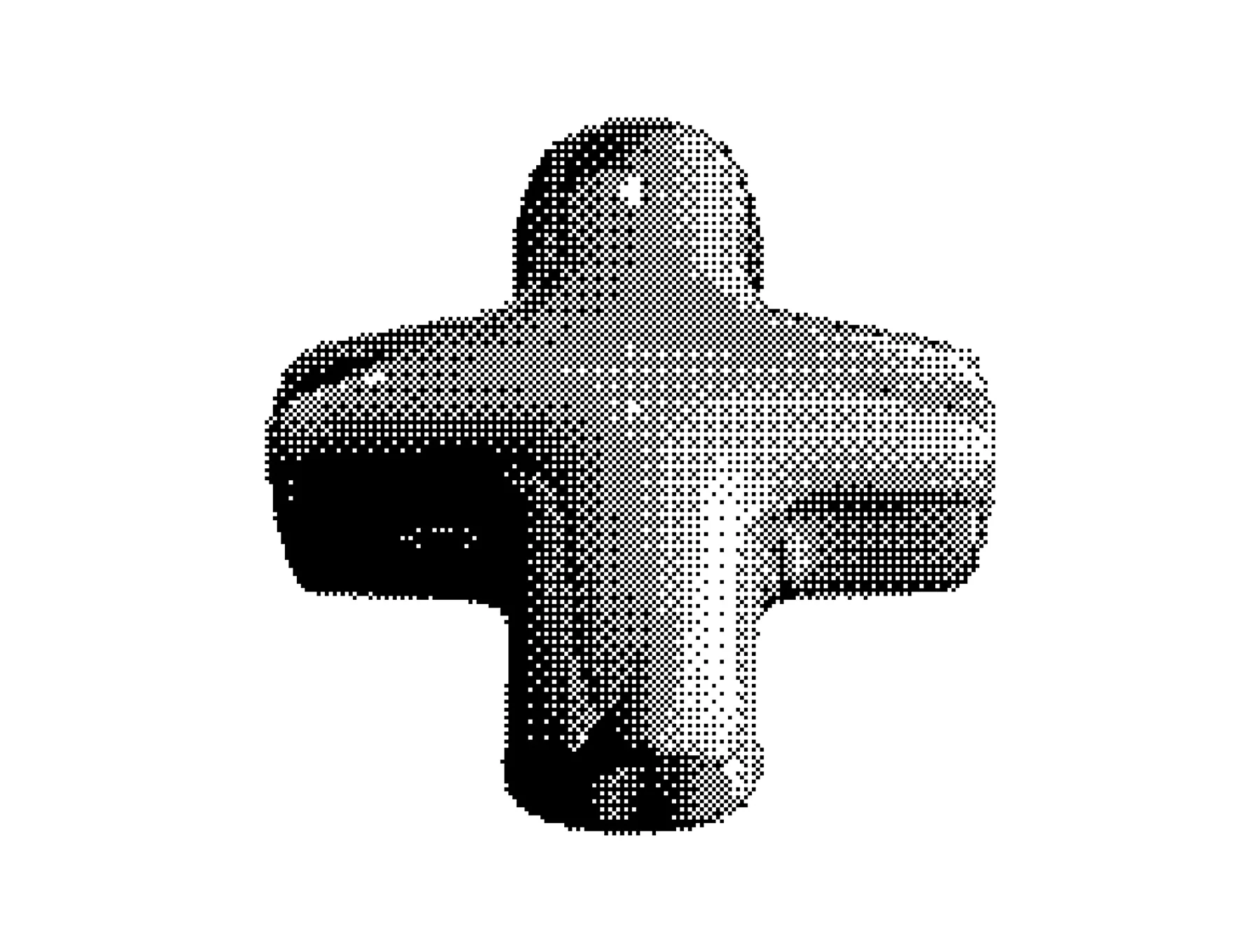 Dithering Bitmap Vector Shapes Collection 7