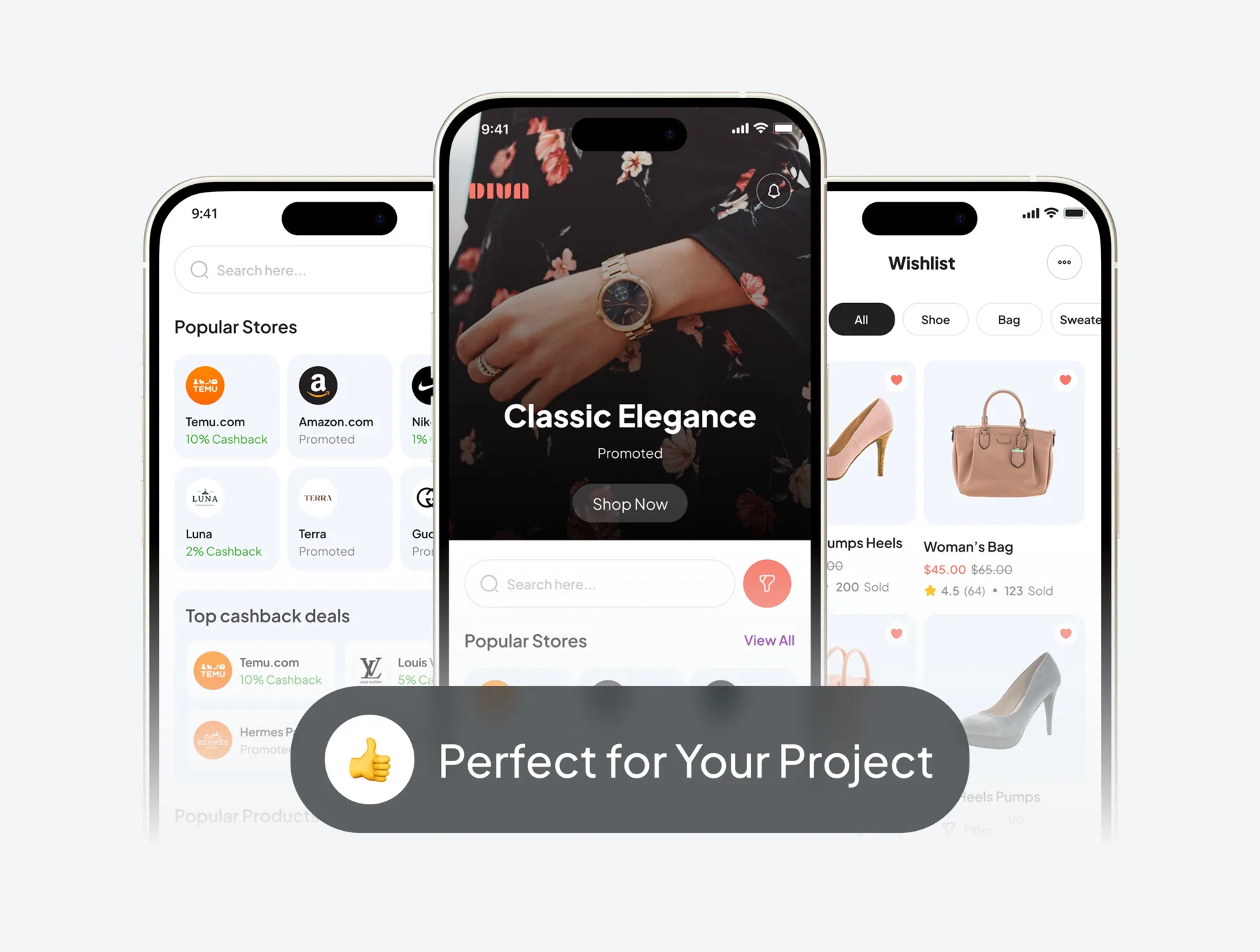 Diva - Women Online Shop App UI Kit 4