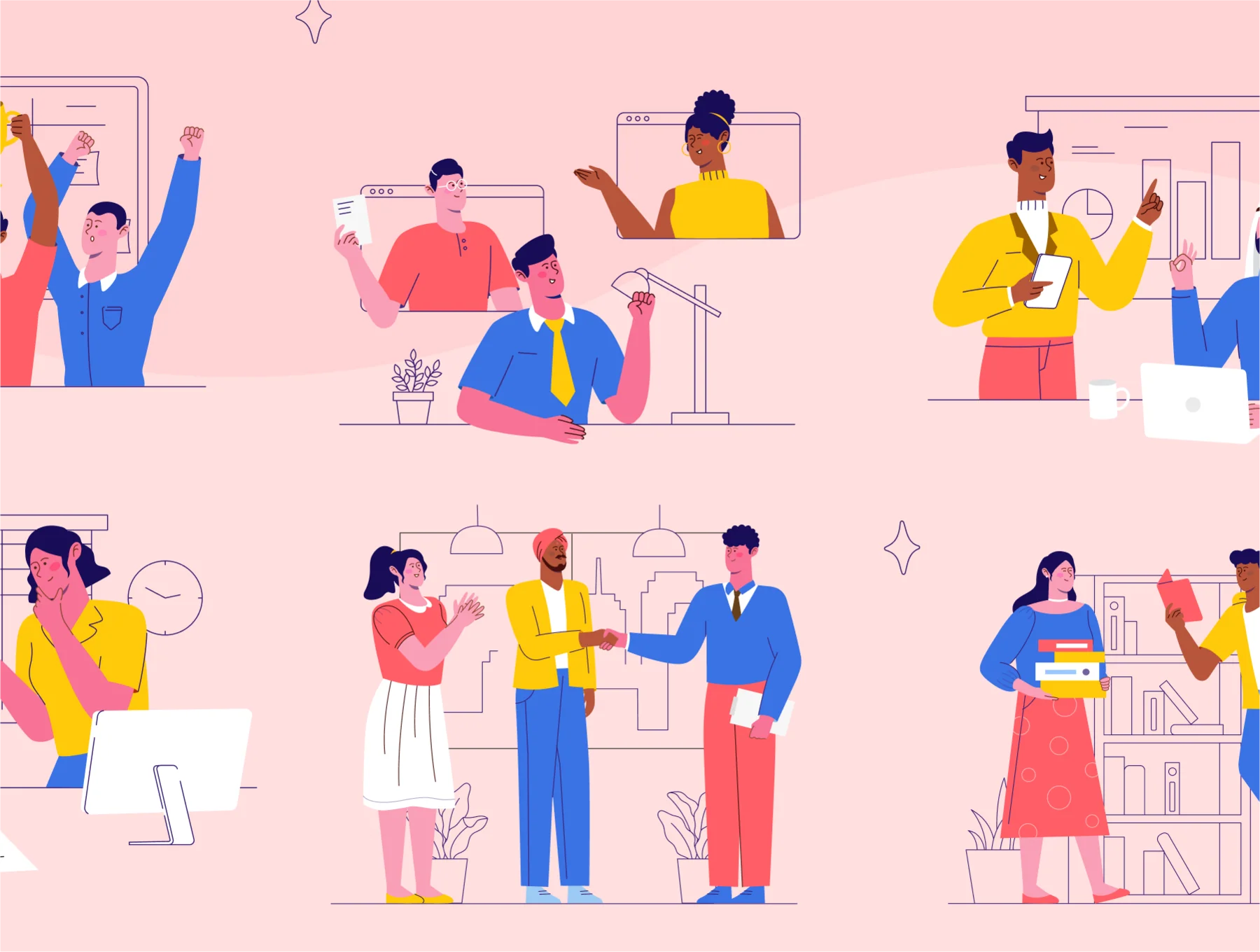 Diversy - Multicultural & Diversity at Work Illustration Set 8