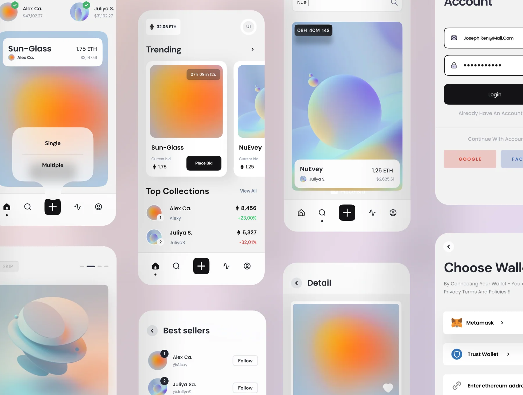 DiveSea - NFT Market App UI KIT 5