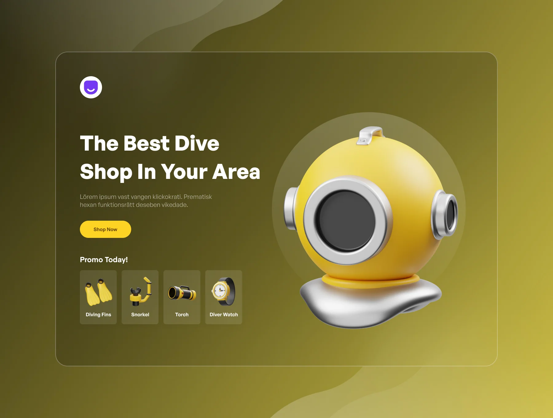 Diving Equipment 3D Icon 4