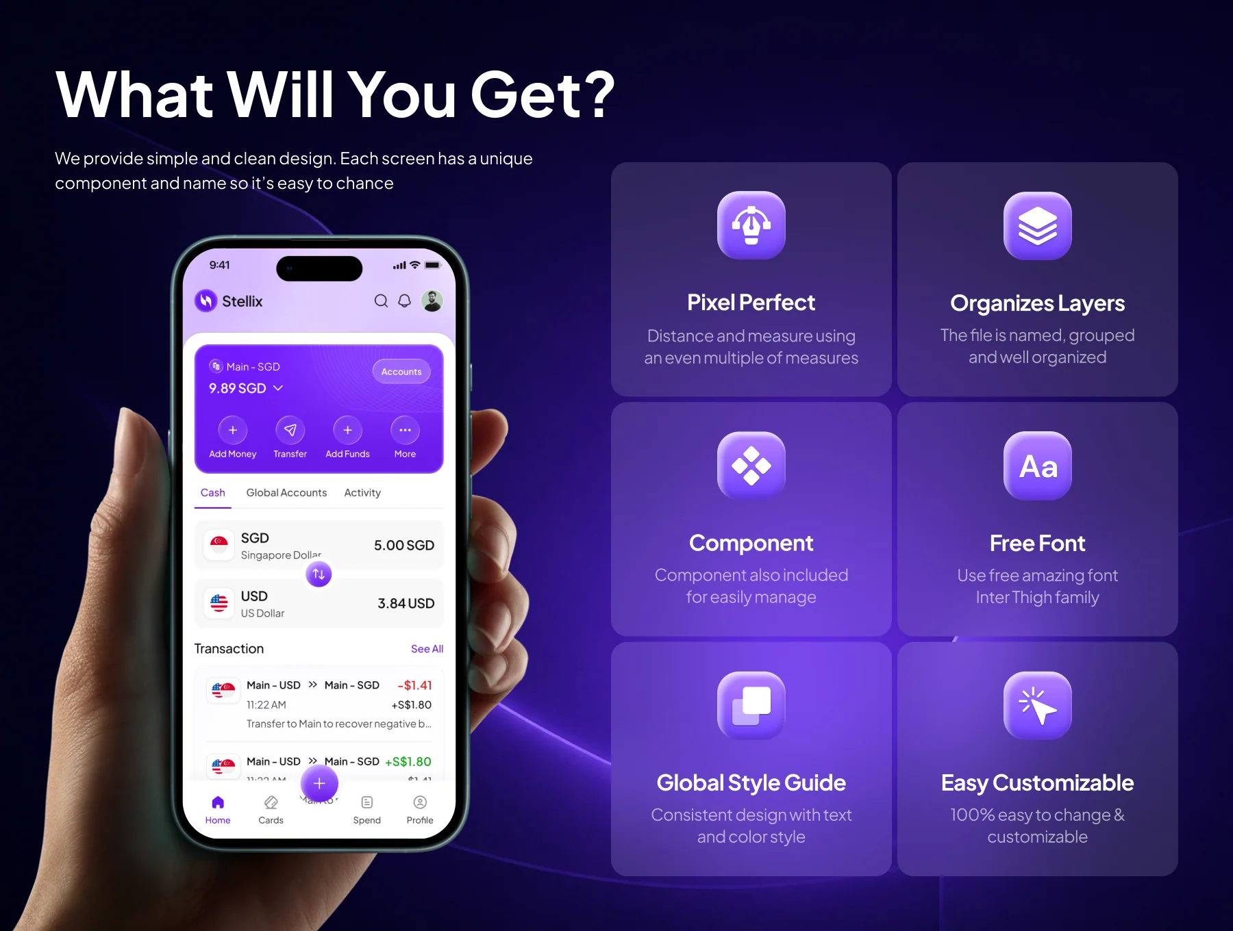 Fintech Mobile App UI Kit 2