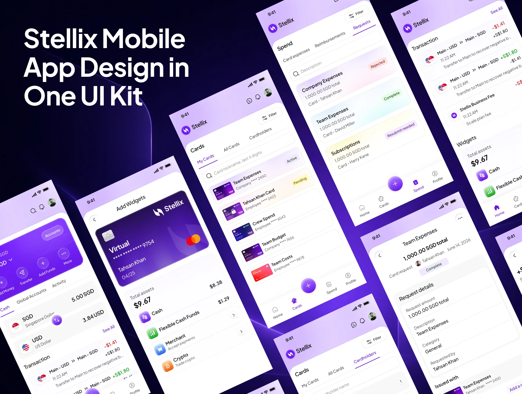 Fintech Mobile App UI Kit 7