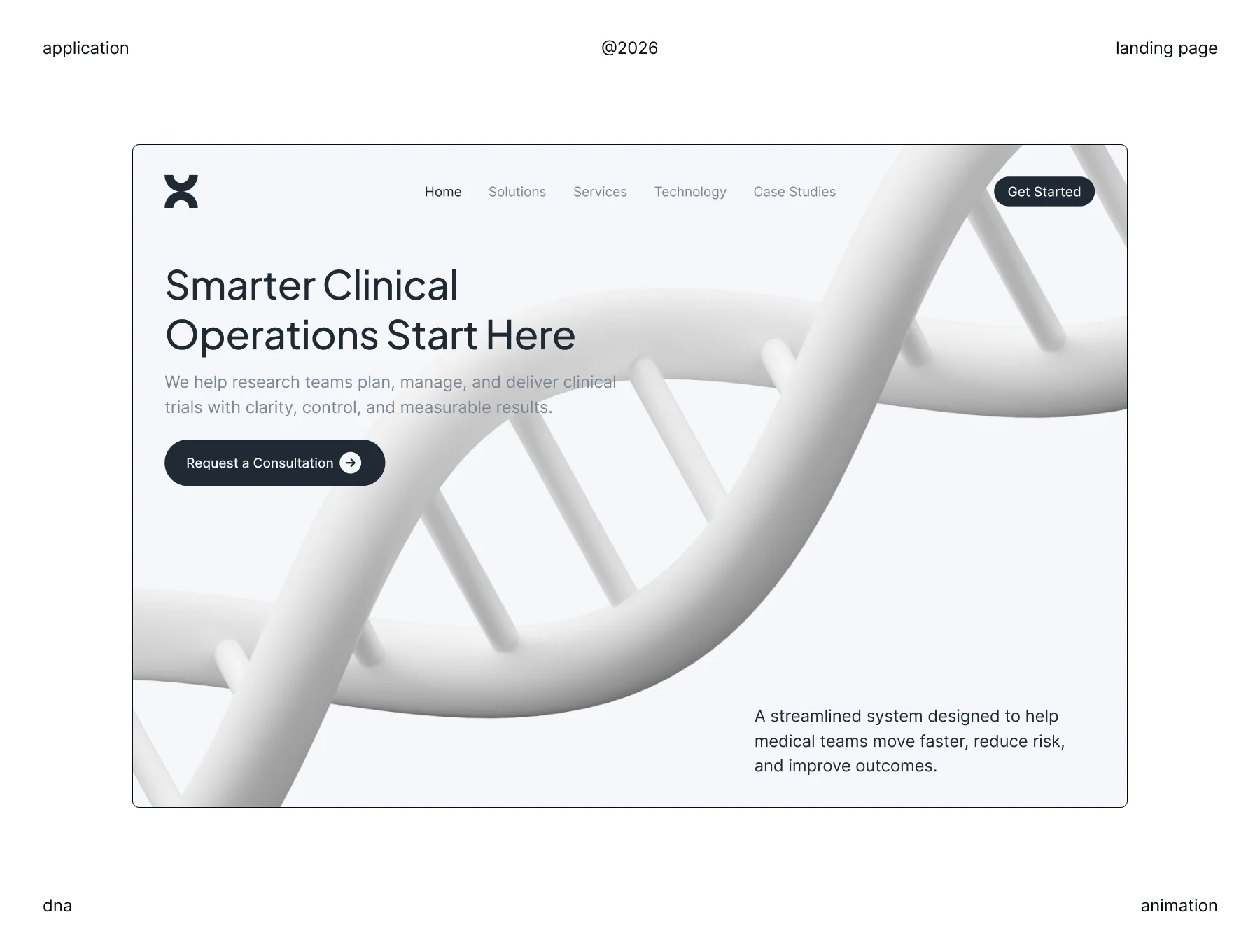 DNA Double Helix 3D Animation 2