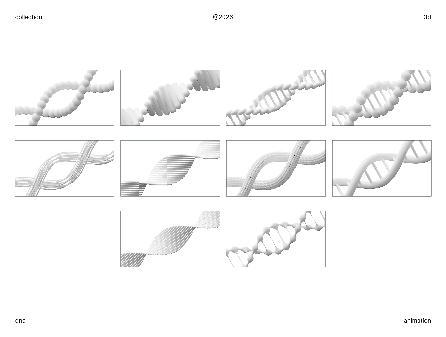 DNA Double Helix 3D Animation 5
