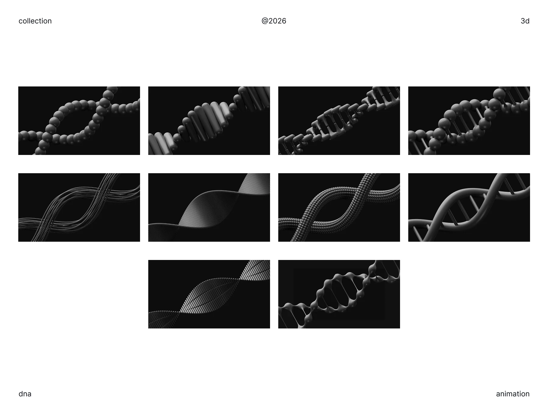 DNA Double Helix 3D Animation 6