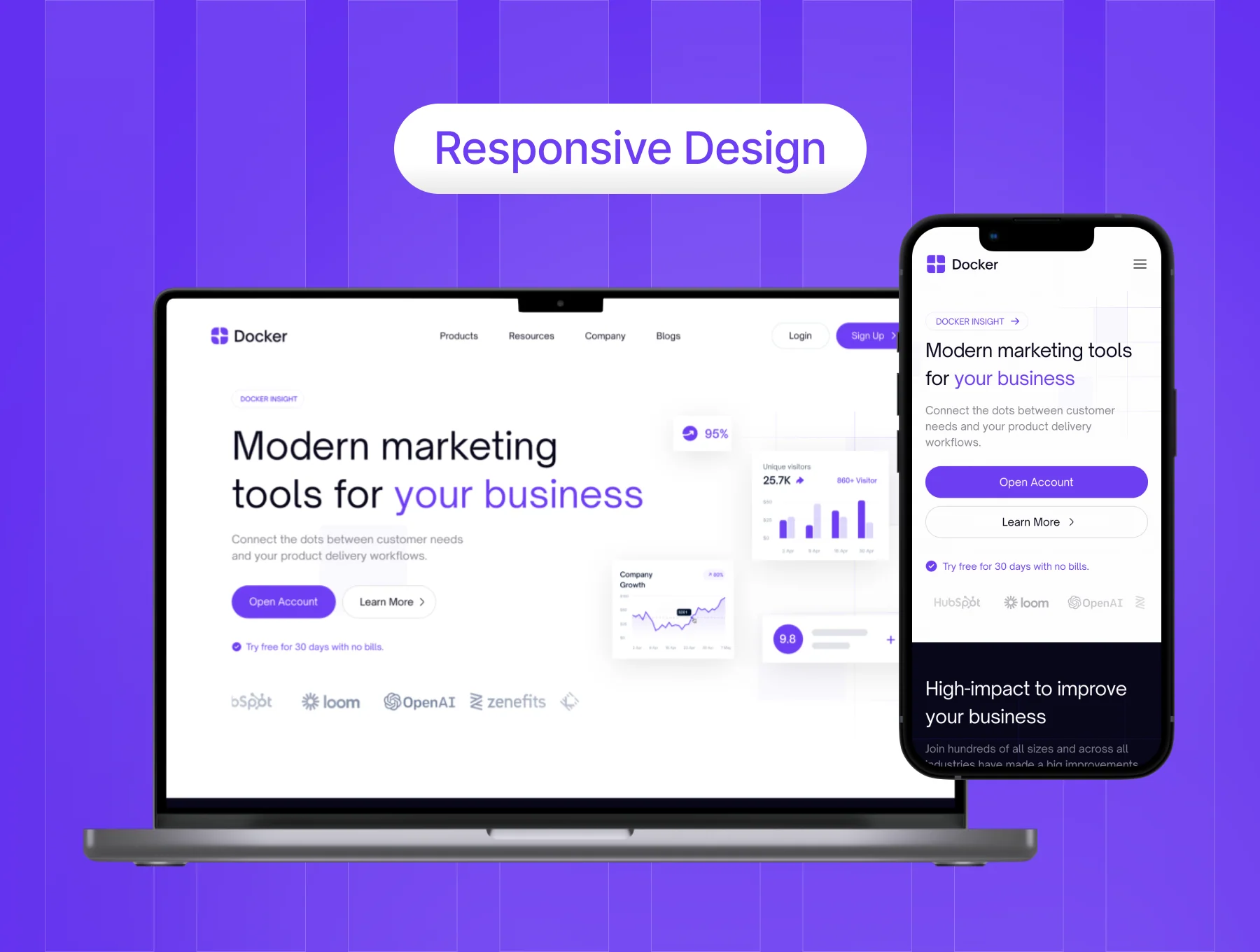 Docker - Marketing Website UI Kit 3