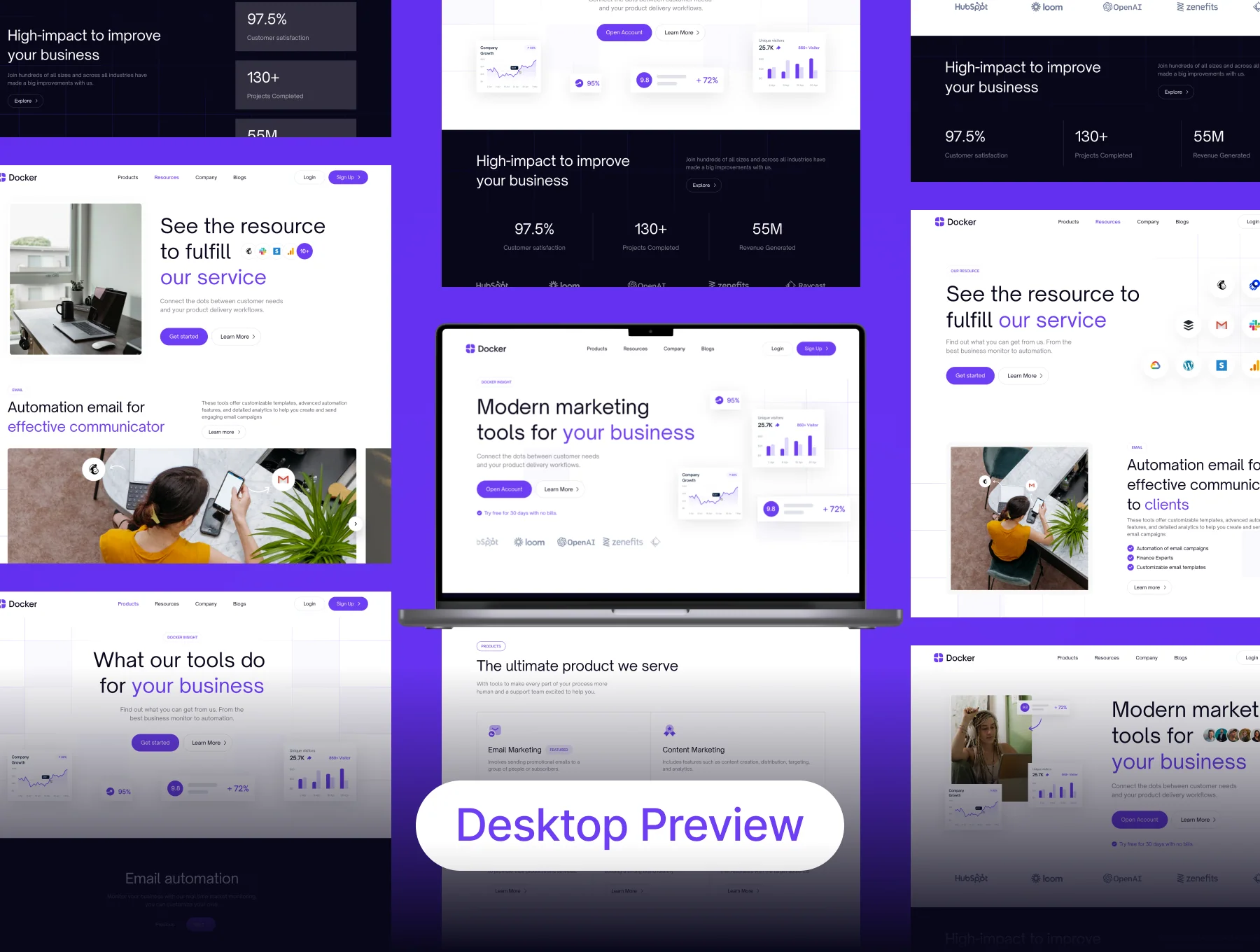 Docker - Marketing Website UI Kit 5
