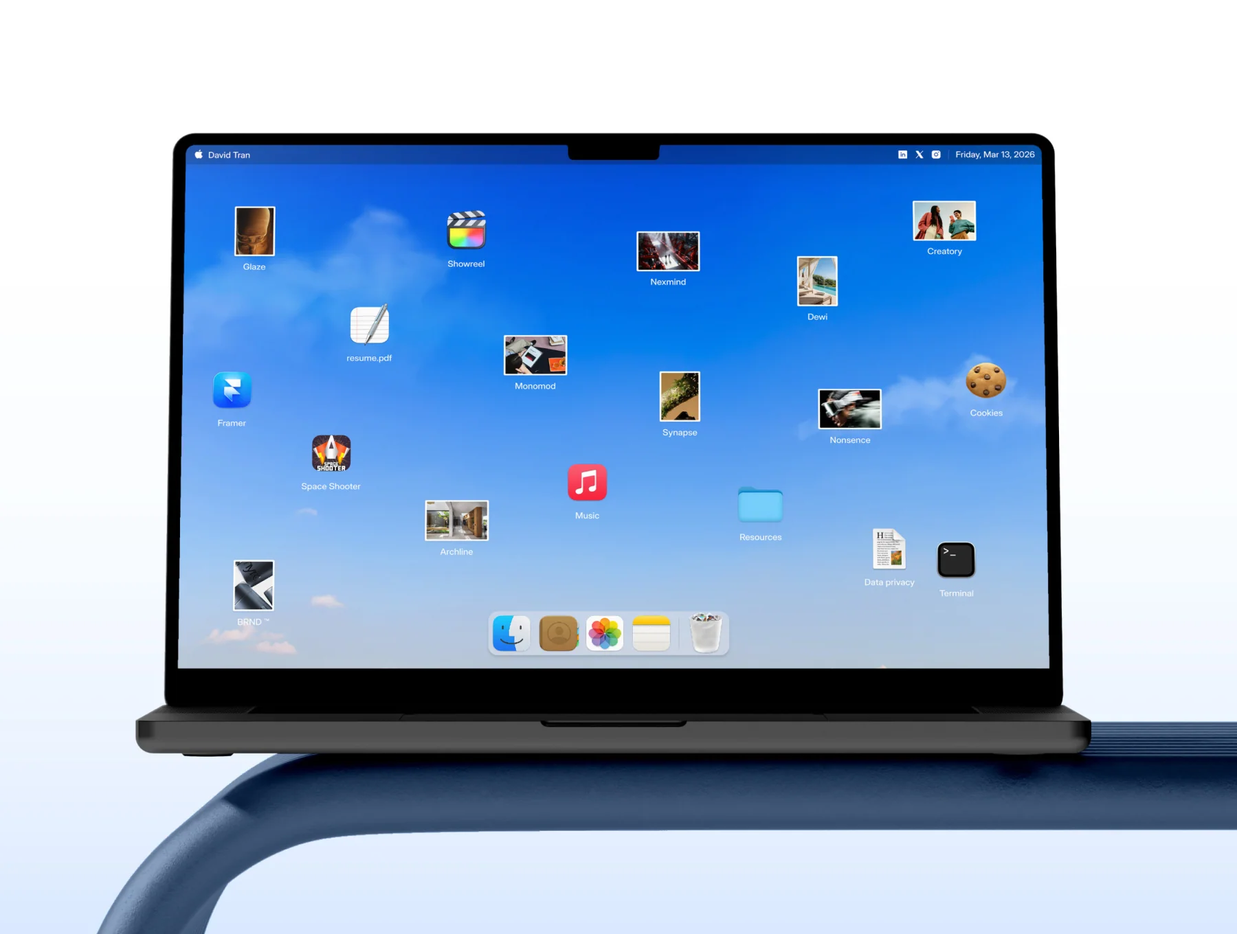 Dockfolio — MacOS Portfolio Experience