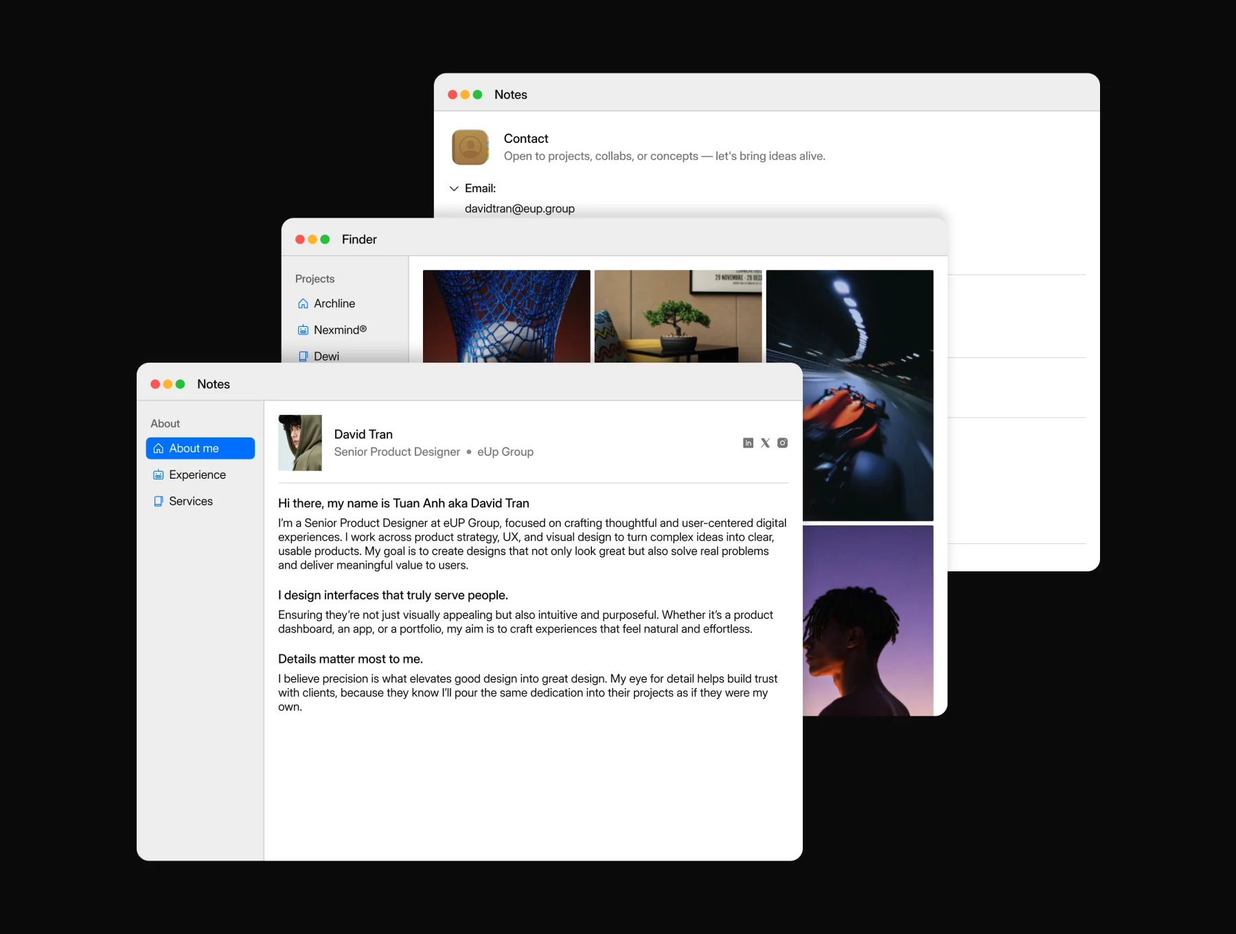 Dockfolio — MacOS Portfolio Experience 3