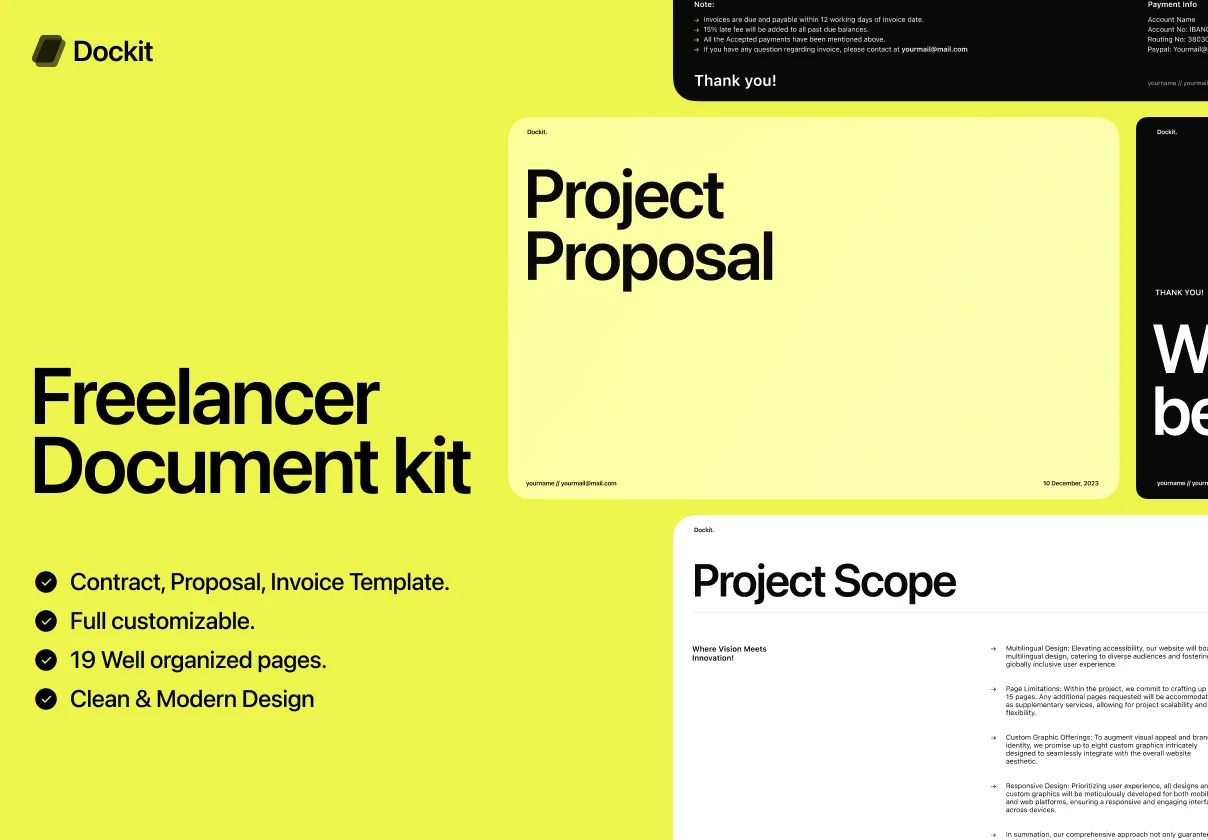Dockit | The Ultimate Freelancer document Kit
