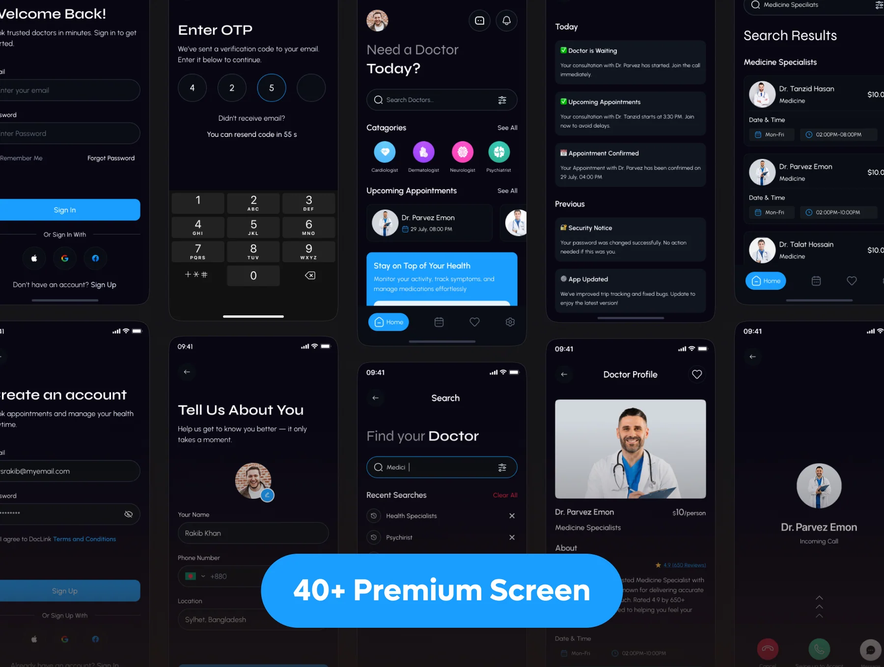QuickDoc - Doctor Appointment Booking App 6