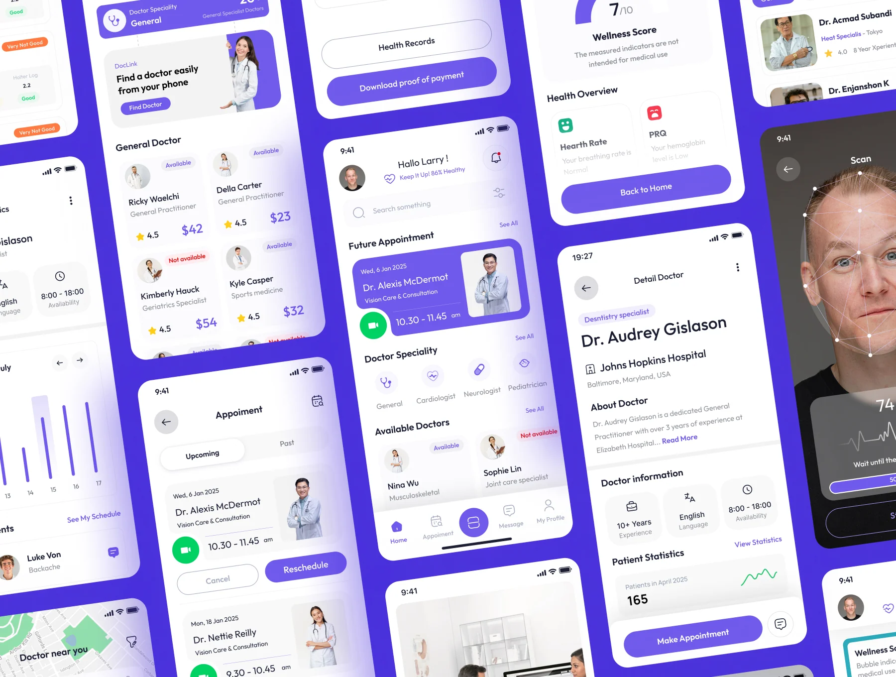 DocLink - Medical & Health Mobile App UI Kit 5