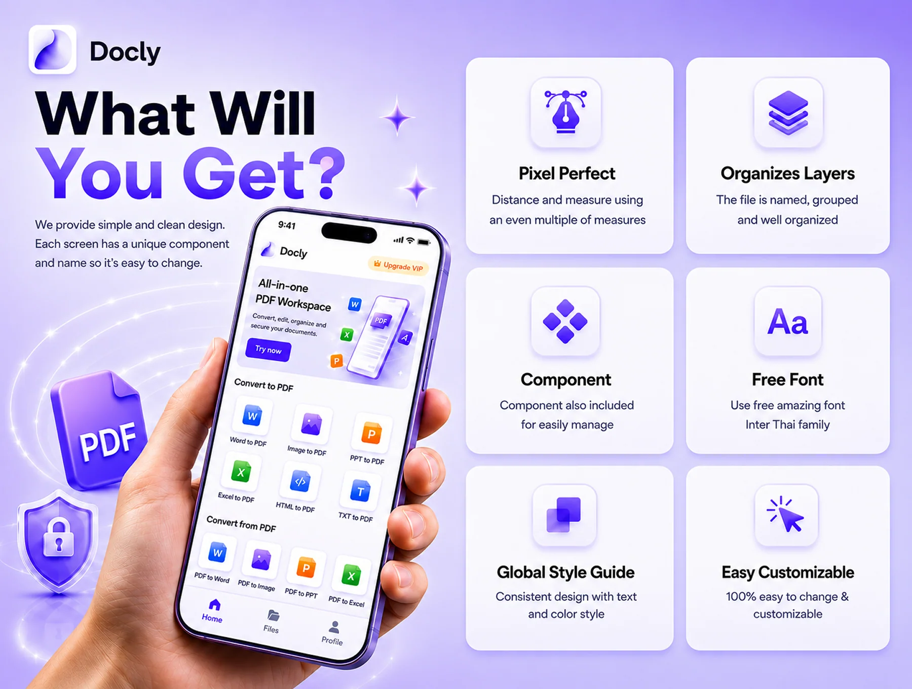 Docly — PDF App UI Kit for Mobile 2