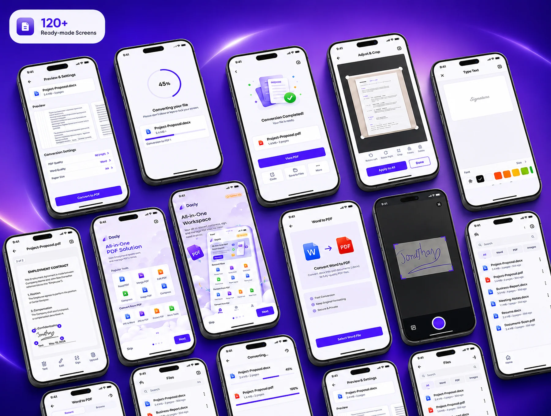 Docly — PDF App UI Kit for Mobile 4