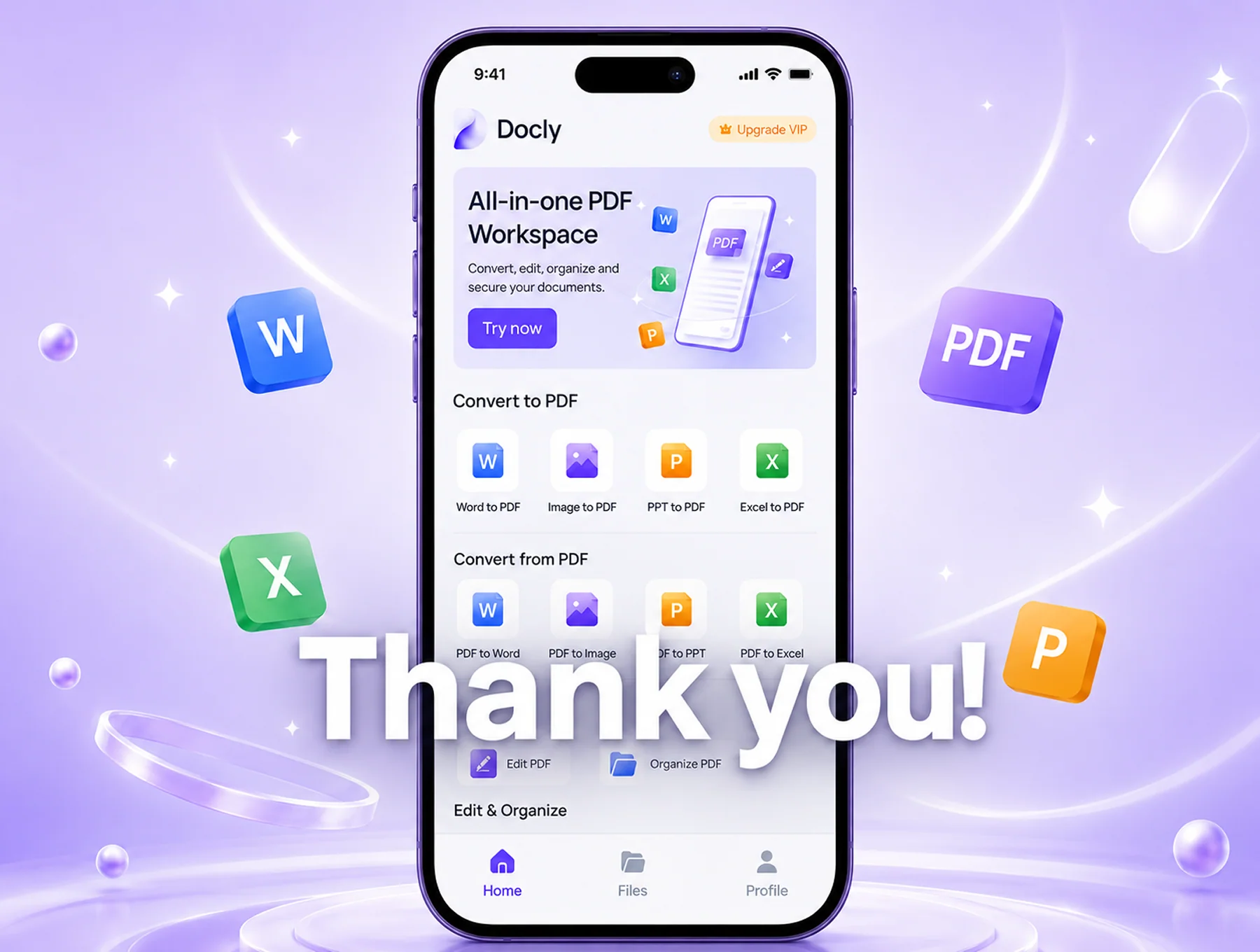 Docly — PDF App UI Kit for Mobile 6