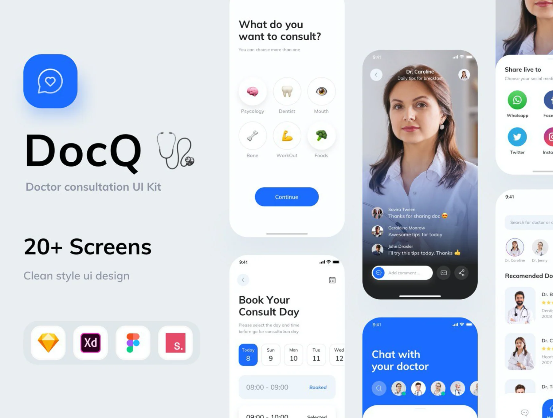 DocQ - Doctor Consultation UI KIT