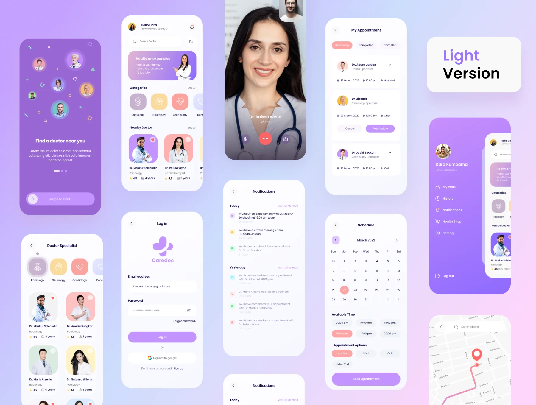 Doctor Appointment App UI Kit 3