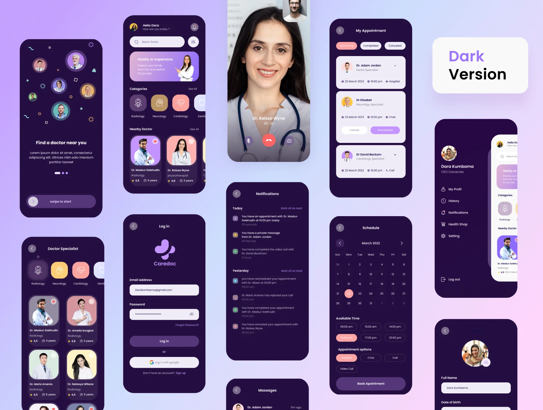 Doctor Appointment App UI Kit 4