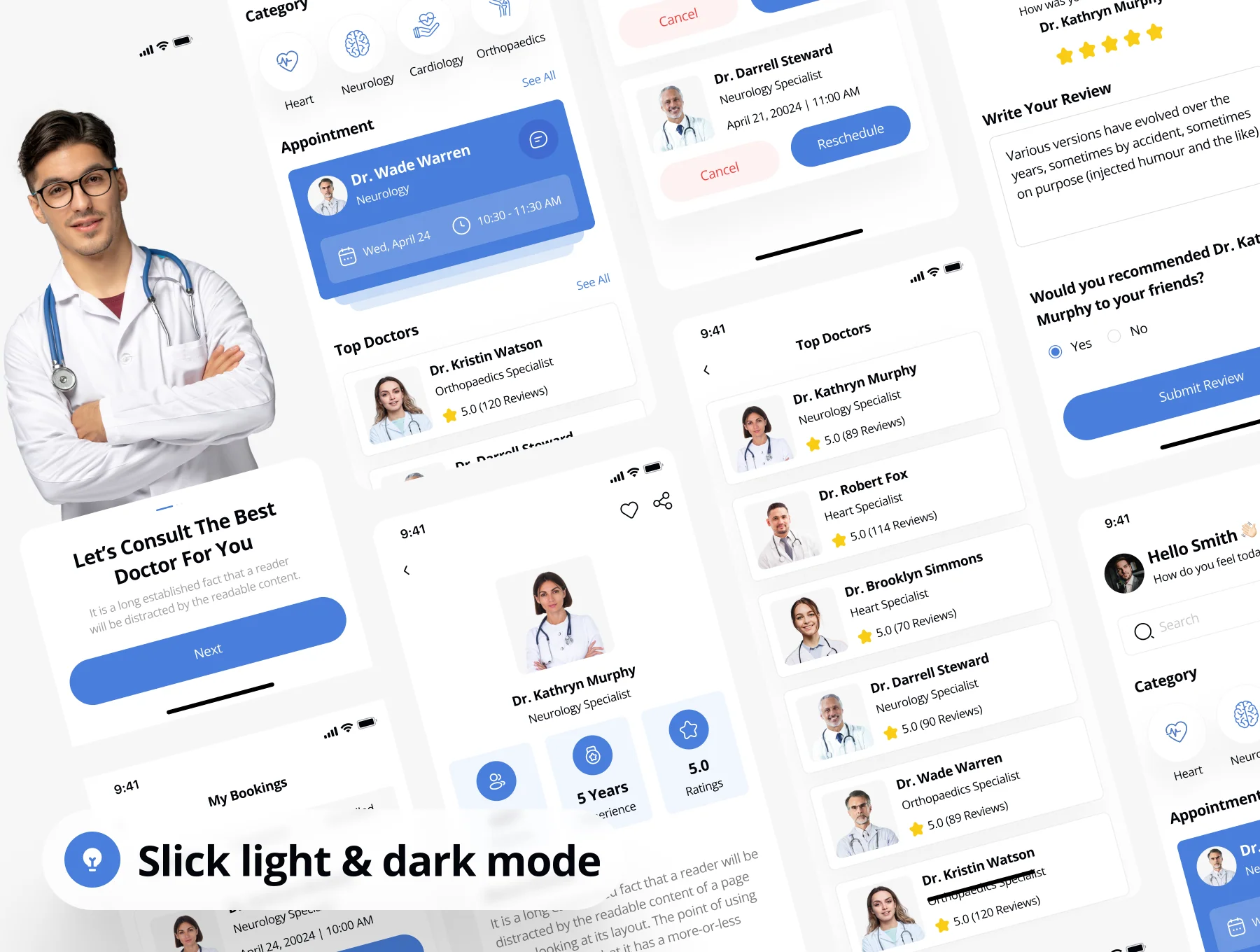 Doctor Appointment Booking App UI Kit 3