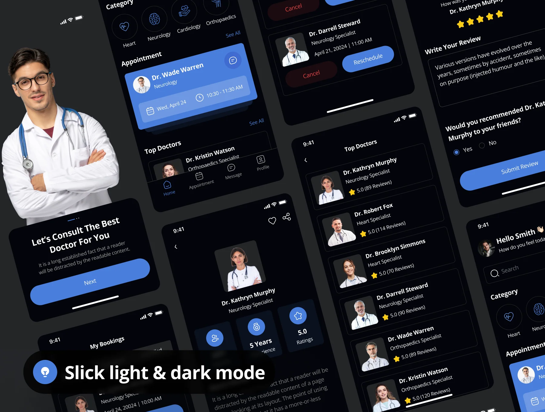 Doctor Appointment Booking App UI Kit 4