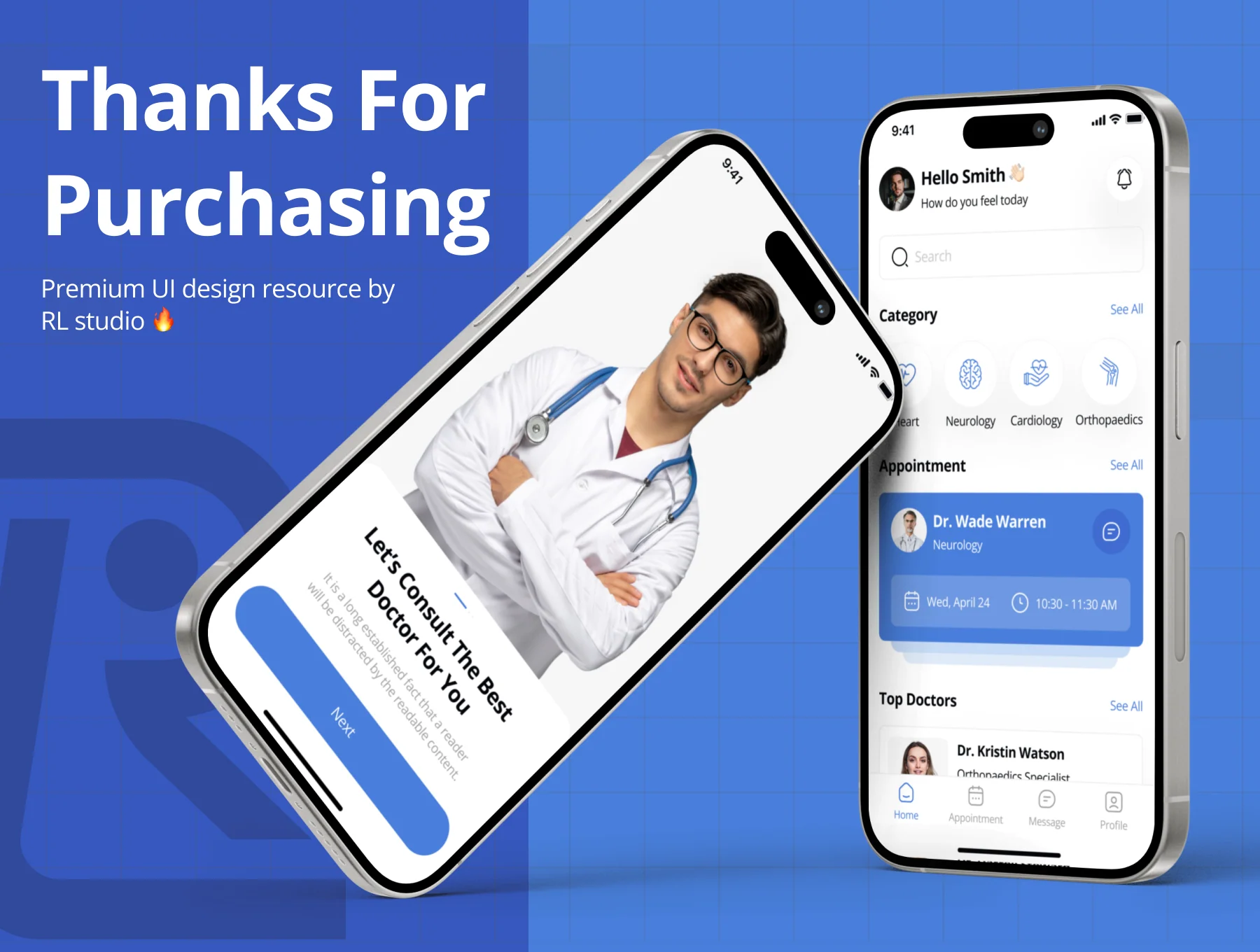 Doctor Appointment Booking App UI Kit 8