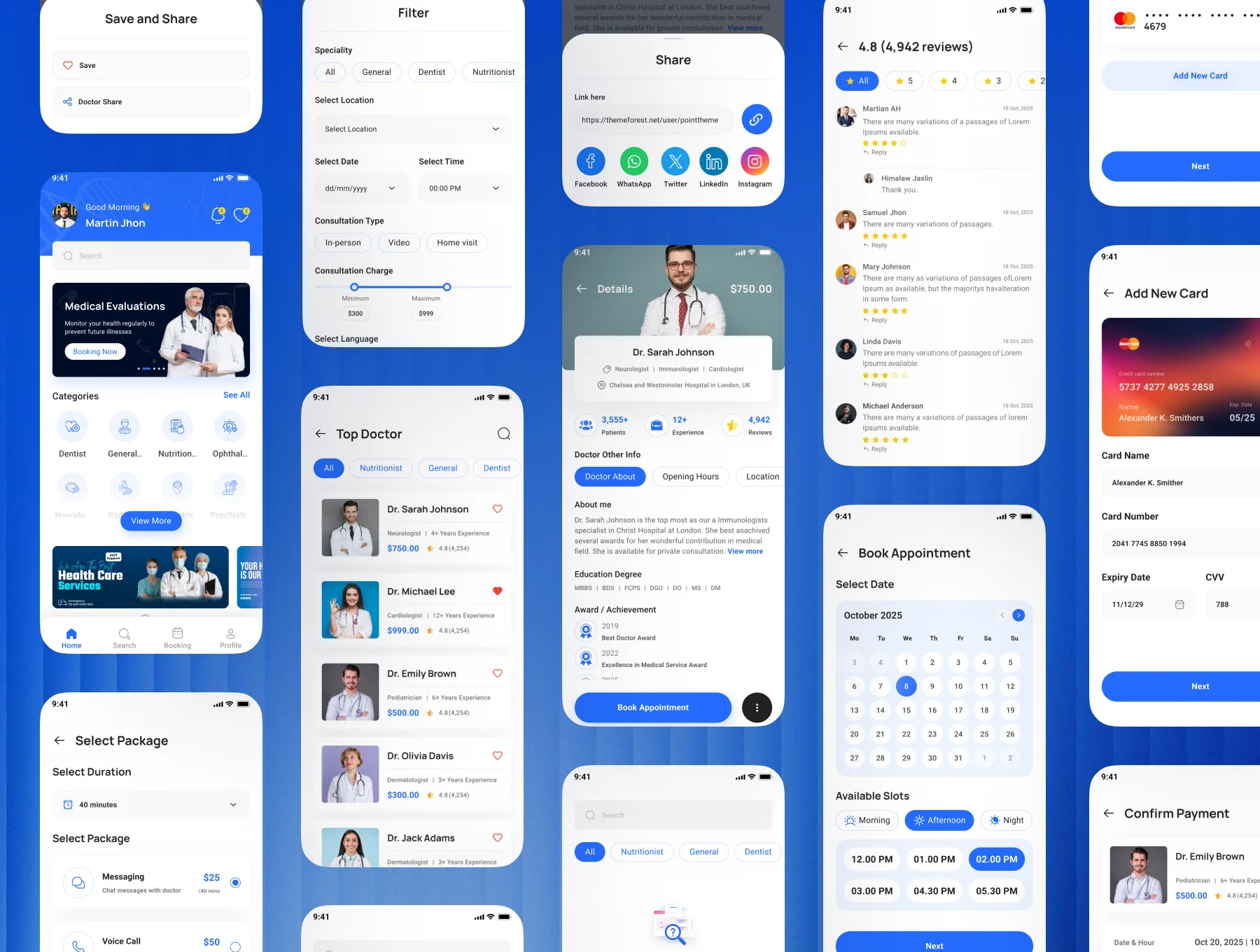Doctor Appointment Booking Mobile App UI Kit 6
