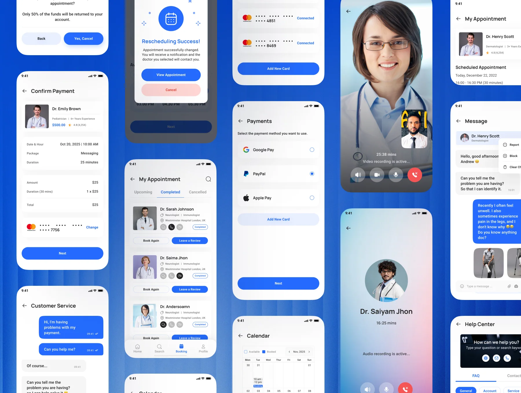 Doctor Appointment Booking Mobile App UI Kit 7