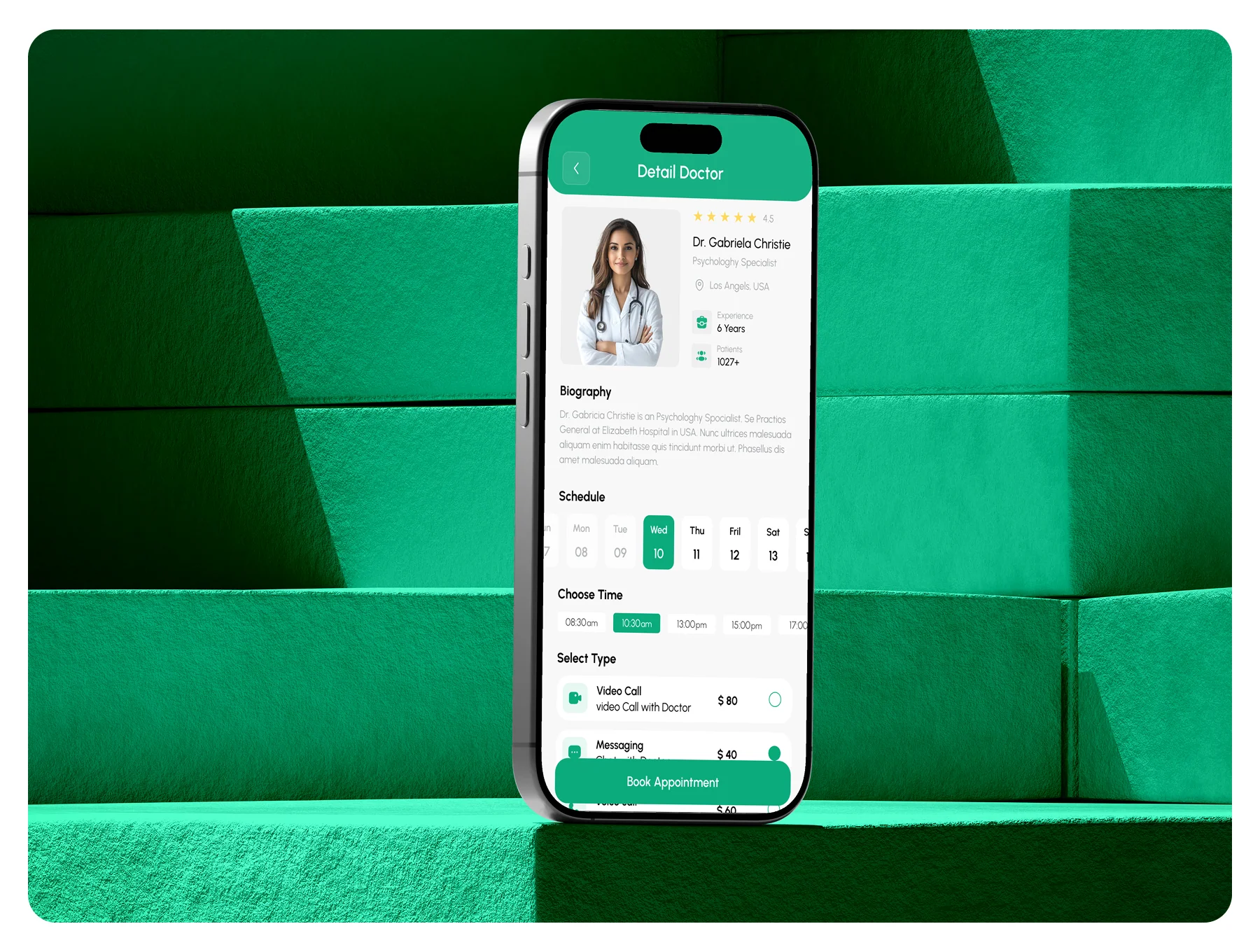 Doctor Appointment | Mobile App UI/UX Design Kit 6