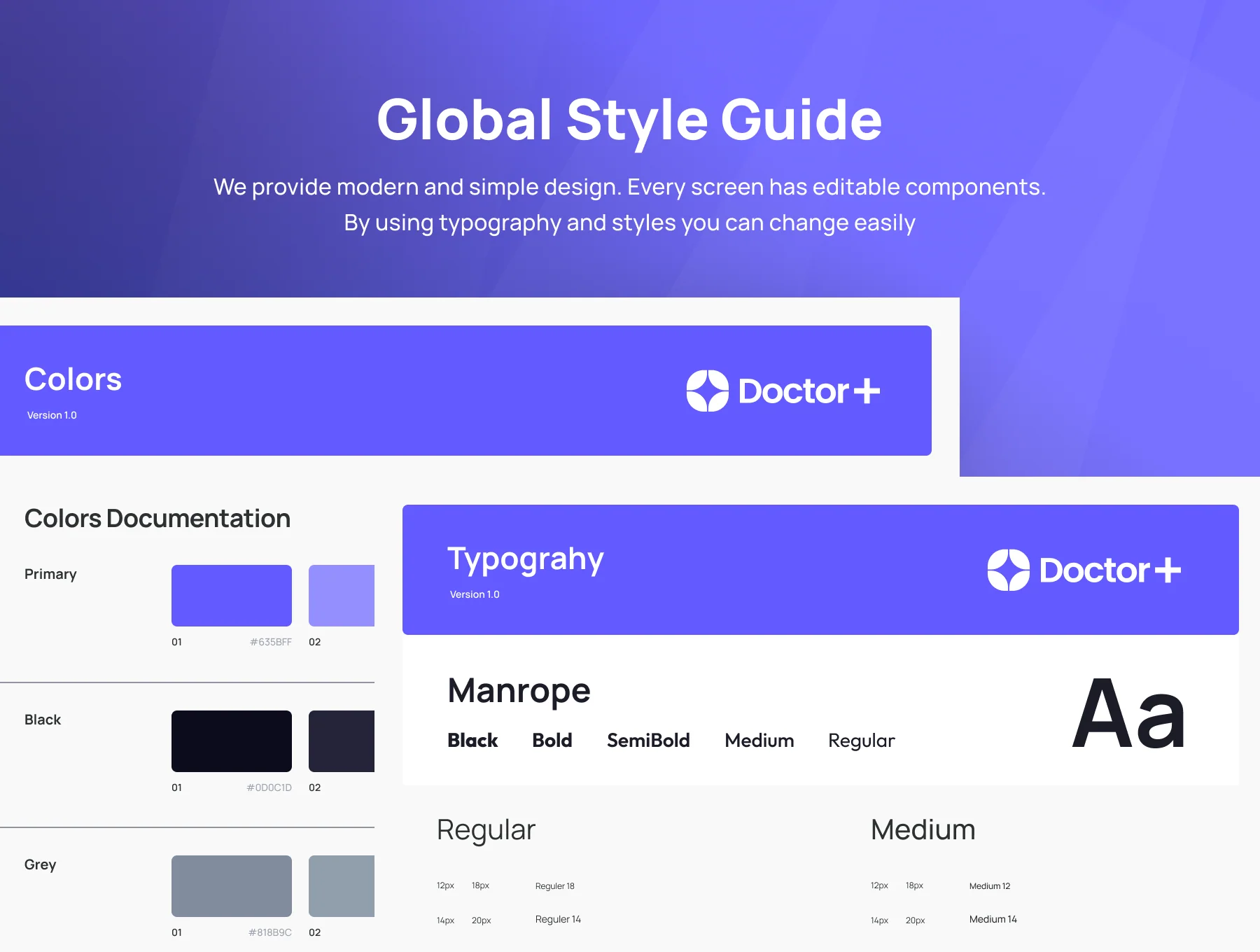 Doctor+ Health Care Solution Website UI Kit 3