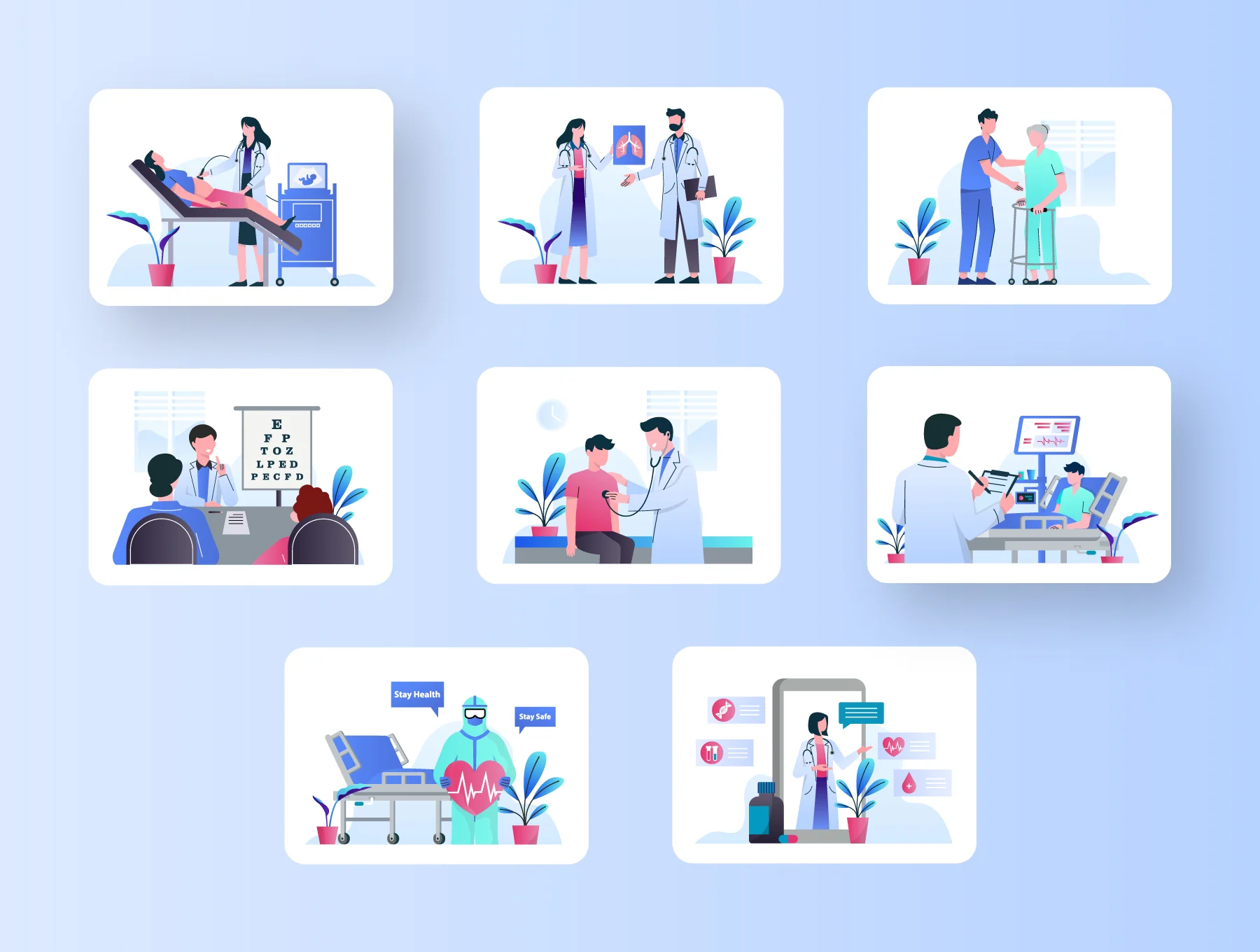 Doctor & Health Illustration Kit 4