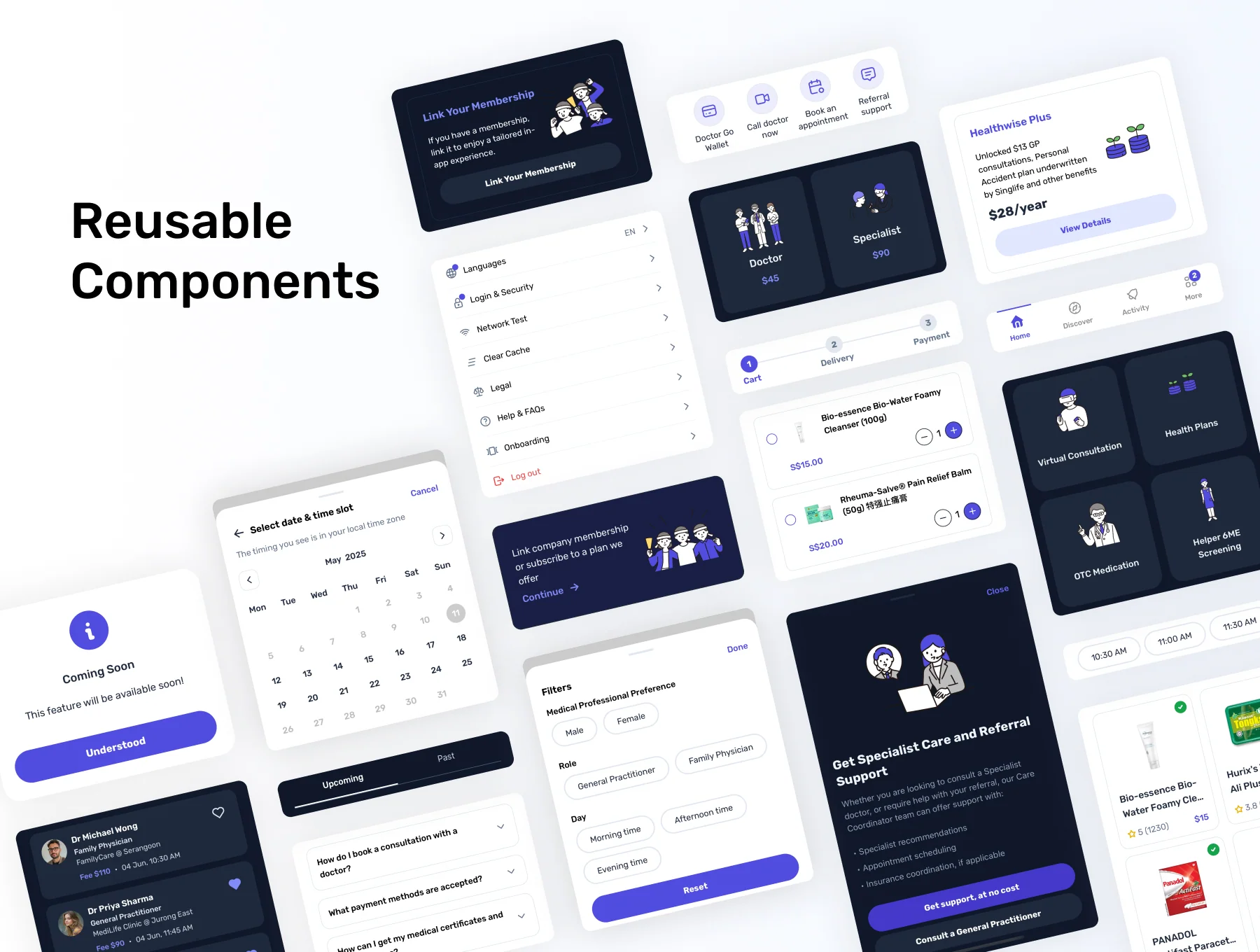 DoctorGo - Healthcare Mobile App UI Kit 4