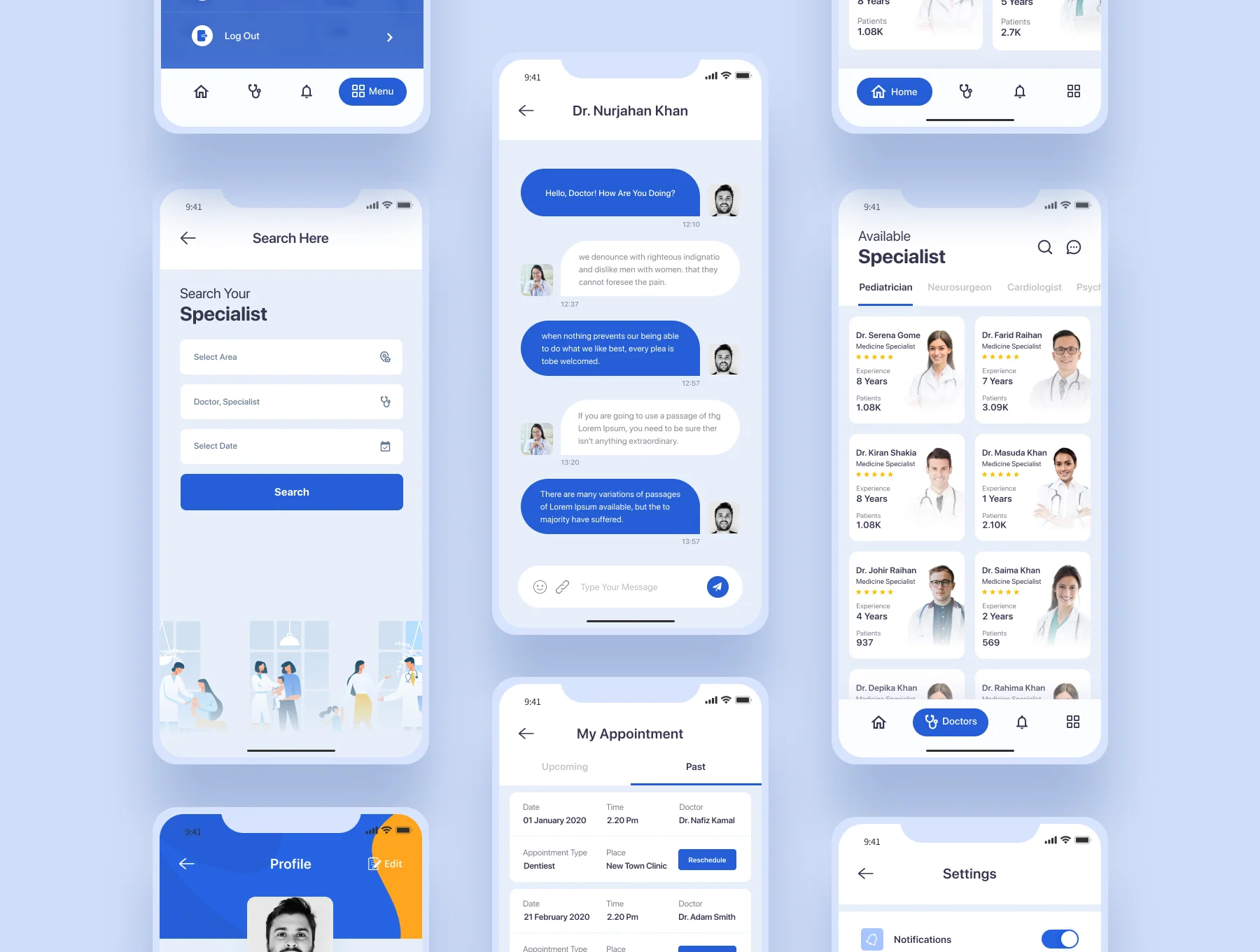 Bootstrap 4 Based Medical App HTML Template 6