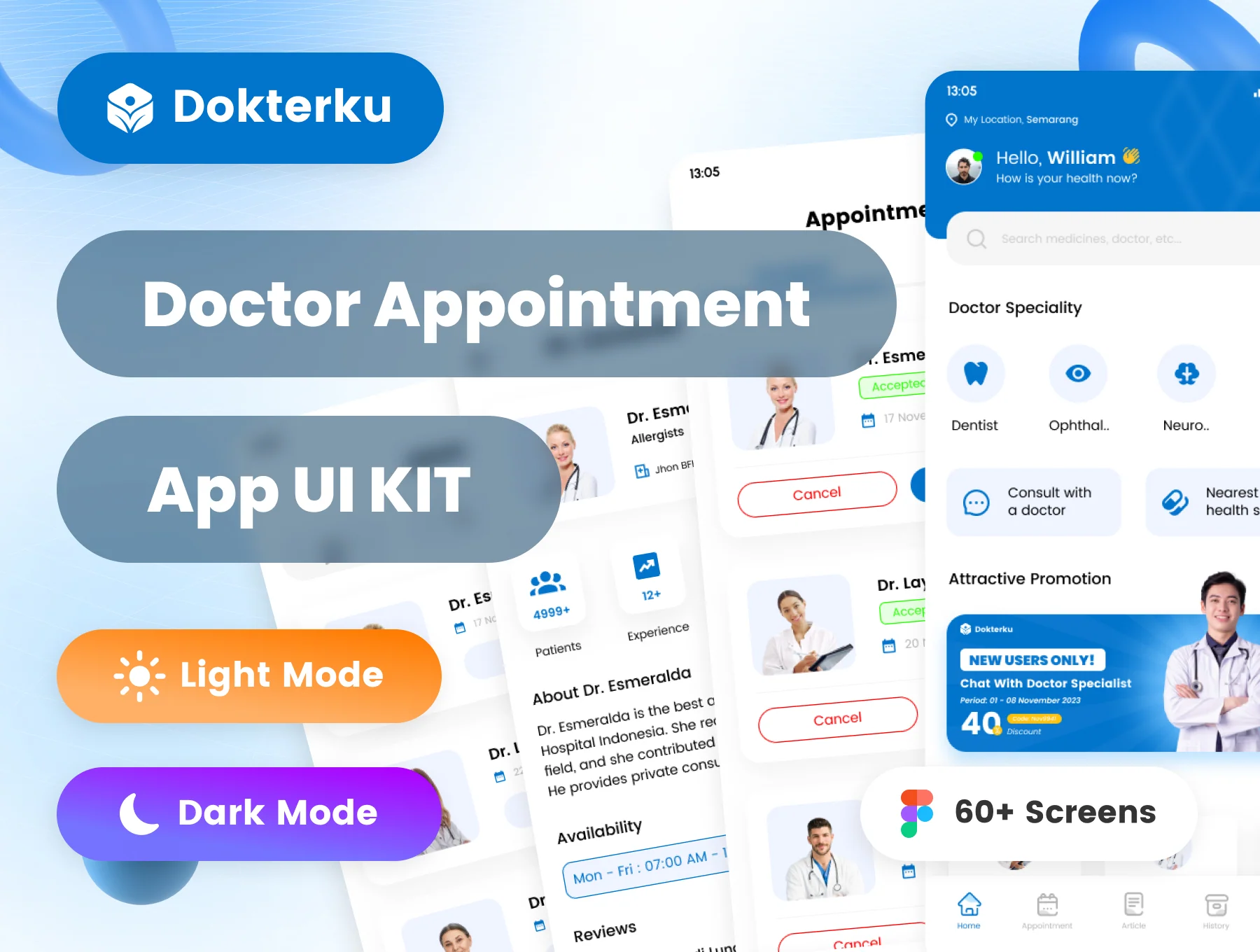 Dokterku - Doctor Appoinment App UI KIT