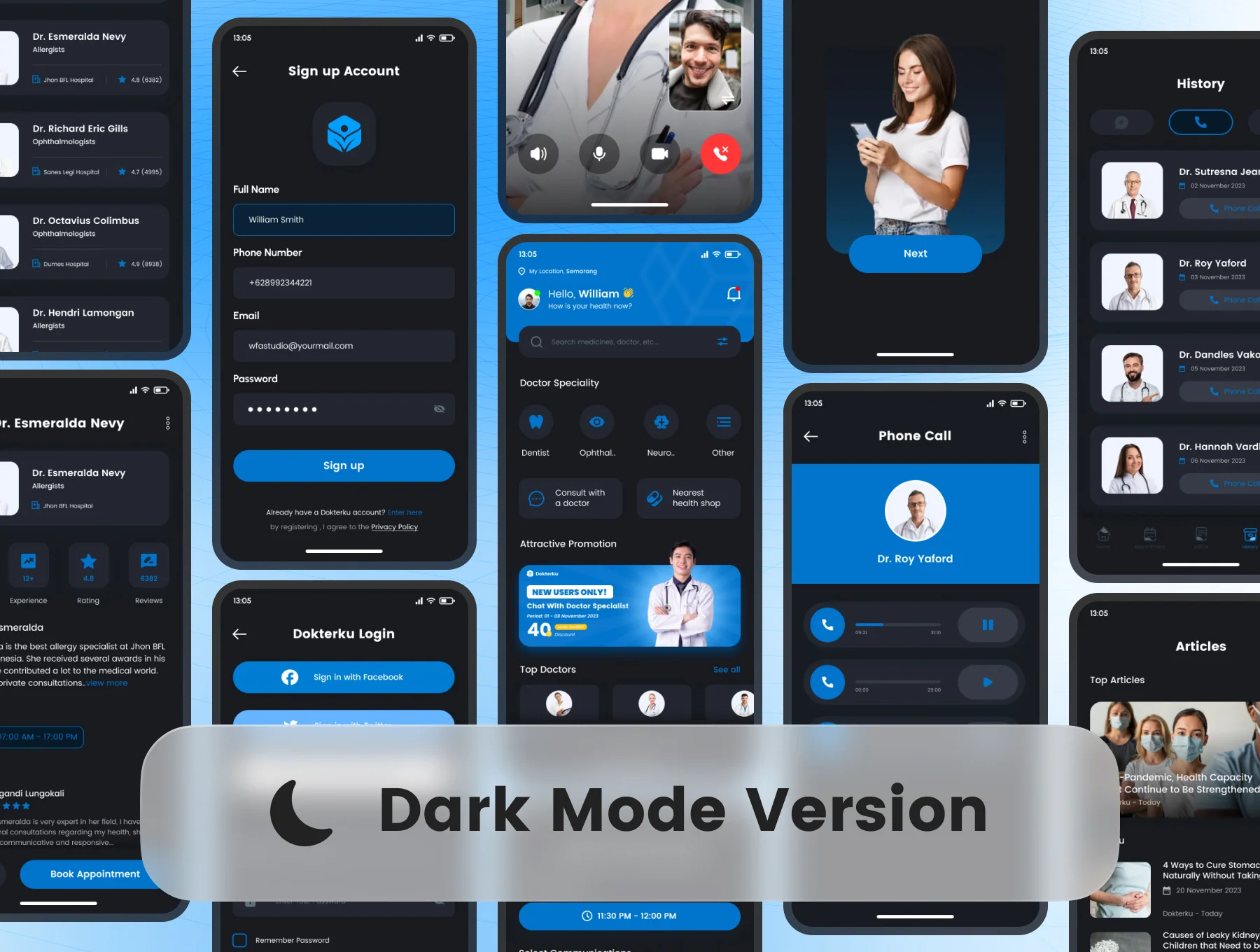 Dokterku - Doctor Appoinment App UI KIT 6