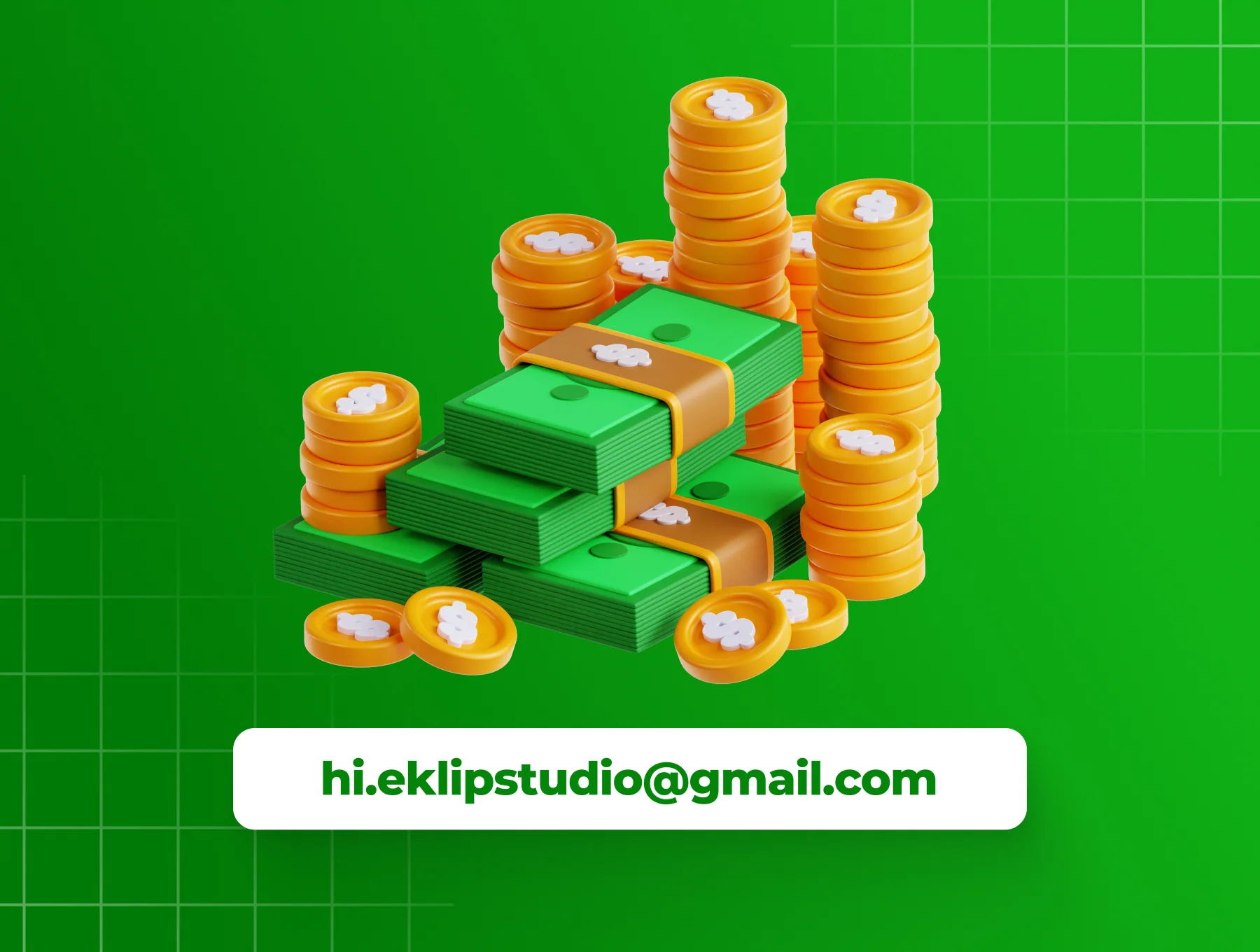 Dollar Money 3D Icon Set 6