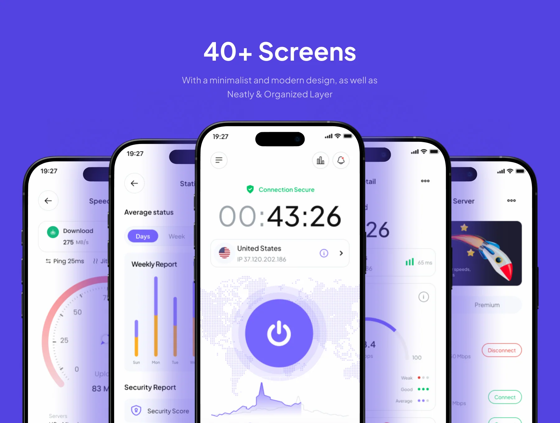 Dolphin VPN  - VPN Mobile Mobile App UI Kits 3