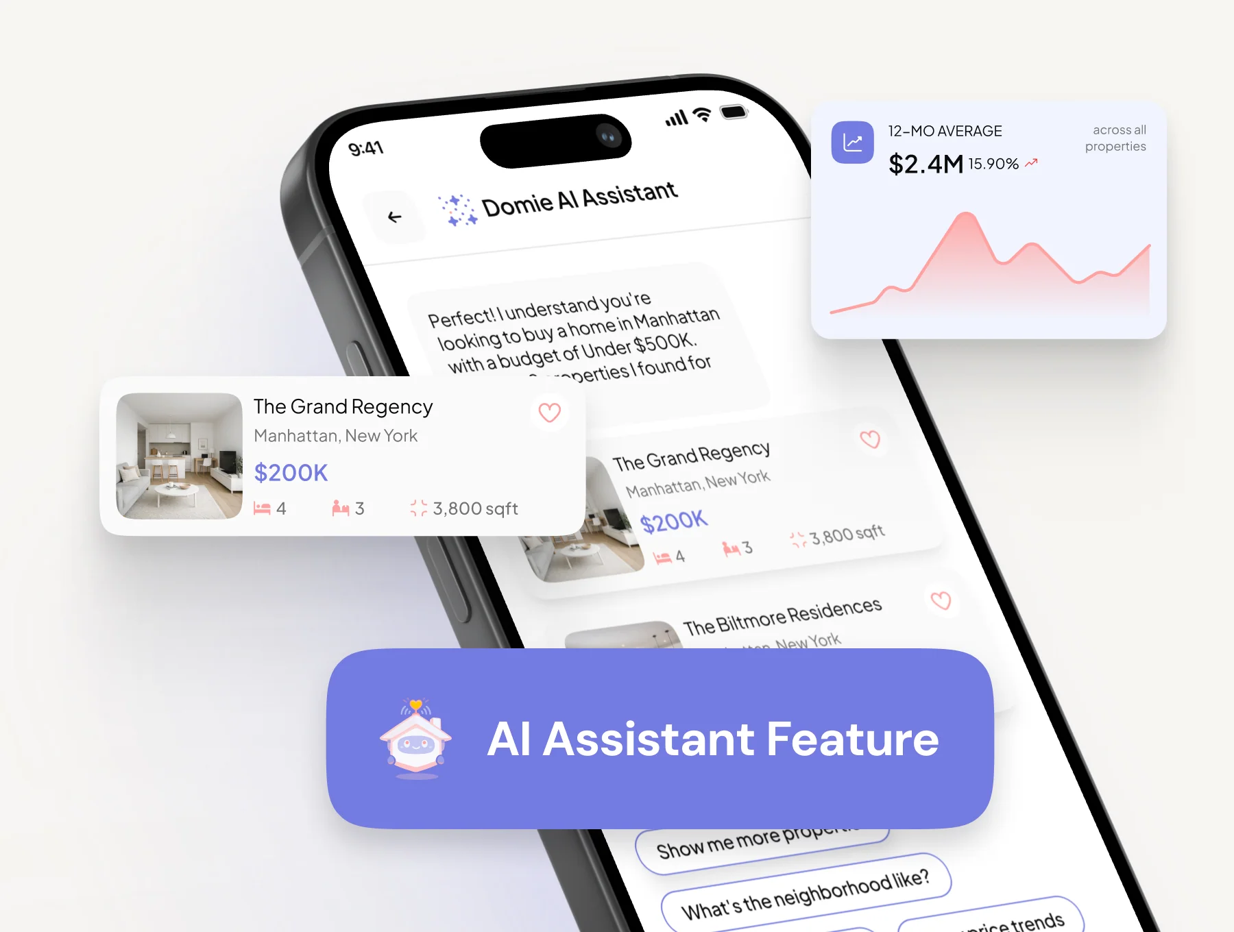 Dome - Real Estate Property Marketplace App UI Kit 3