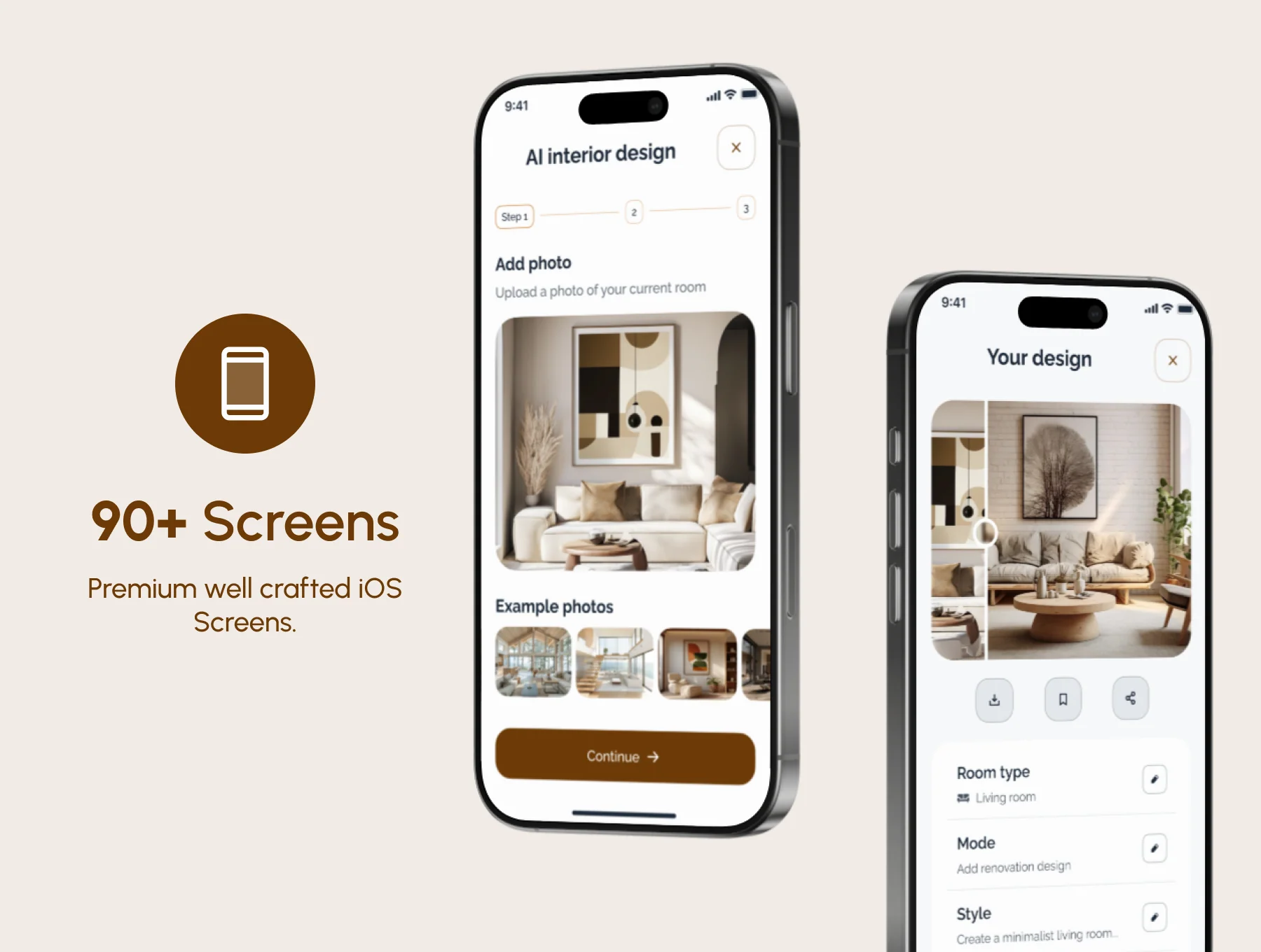 Domify - AI Home design App UI Kit 2
