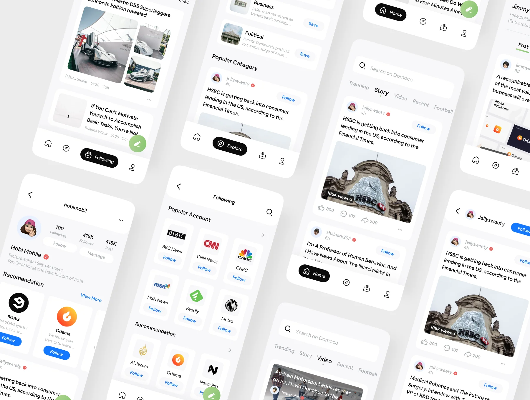 Domoco News Letter Mobile App UI KIT 3