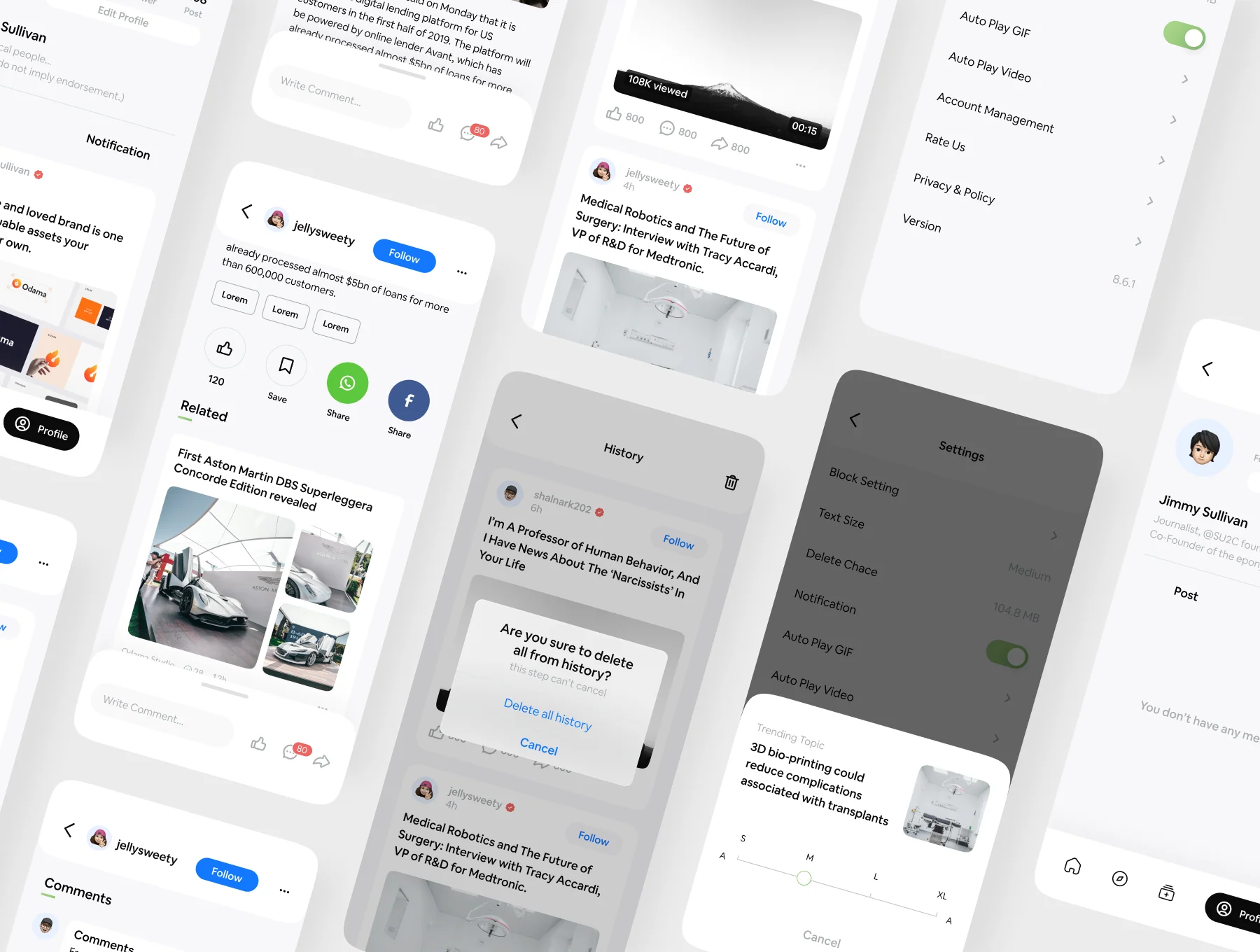 Domoco News Letter Mobile App UI KIT 4