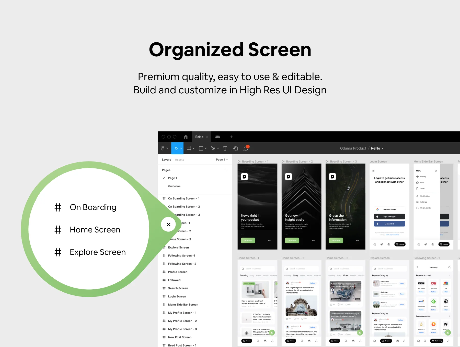 Domoco News Letter Mobile App UI KIT 5