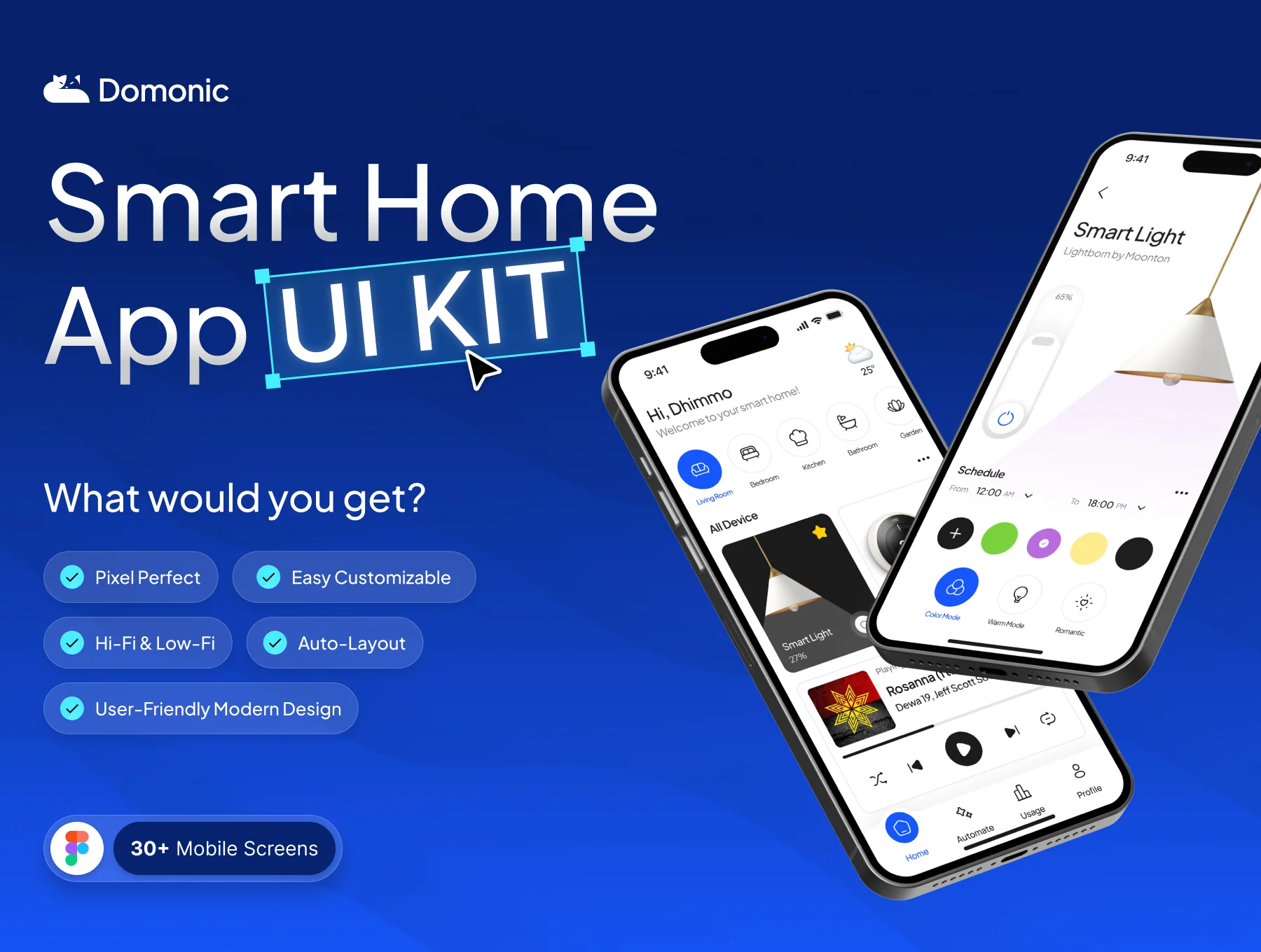 Domonic – Smart Home App UI Kit