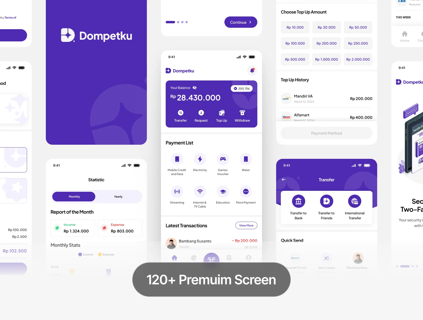 Dompetku - Ewallet Mobile App UI Kits 3
