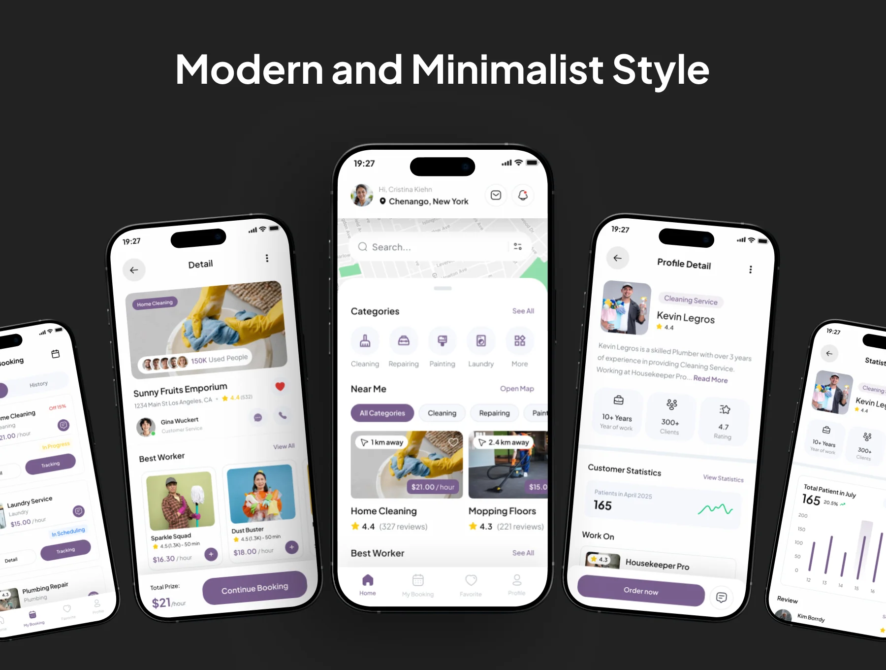 Domura - Home Service App IOS UI Kits 4