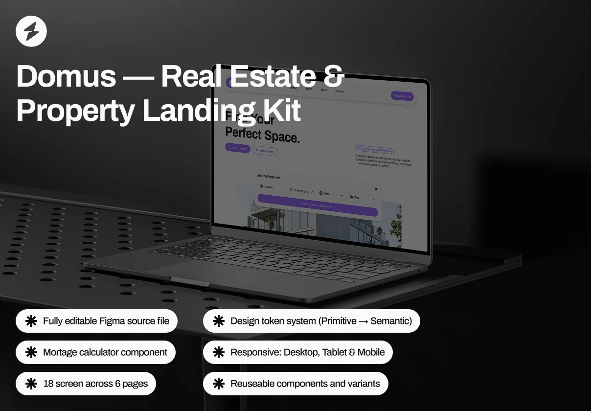 Domus — Real Estate & Property Landing Kit