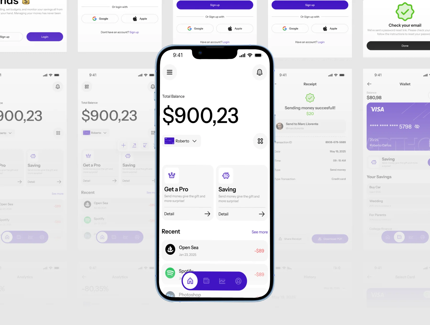 Doney - E-wallet Mobile App UI KIT 7