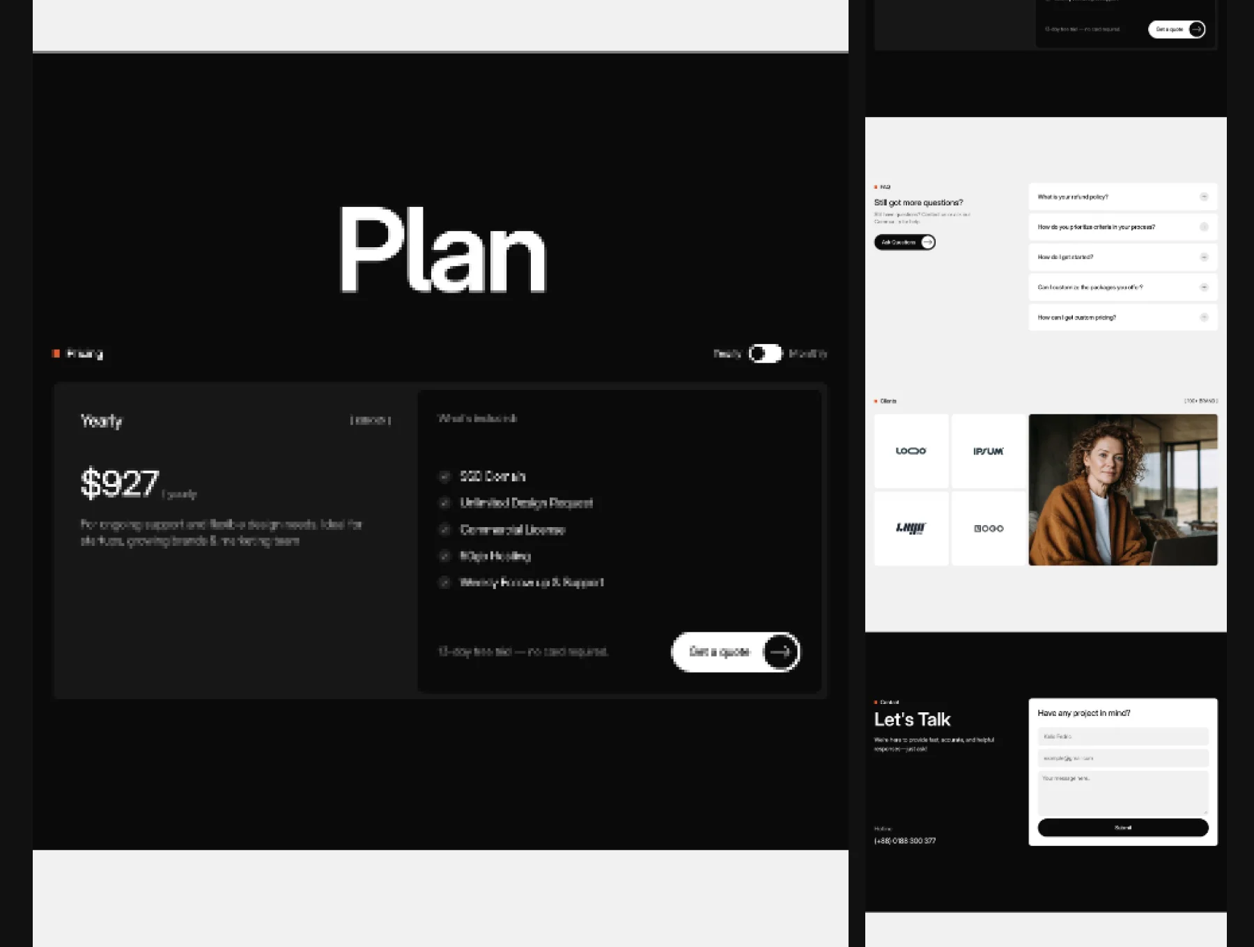 Dongan – Studio Agency Framer Template 5